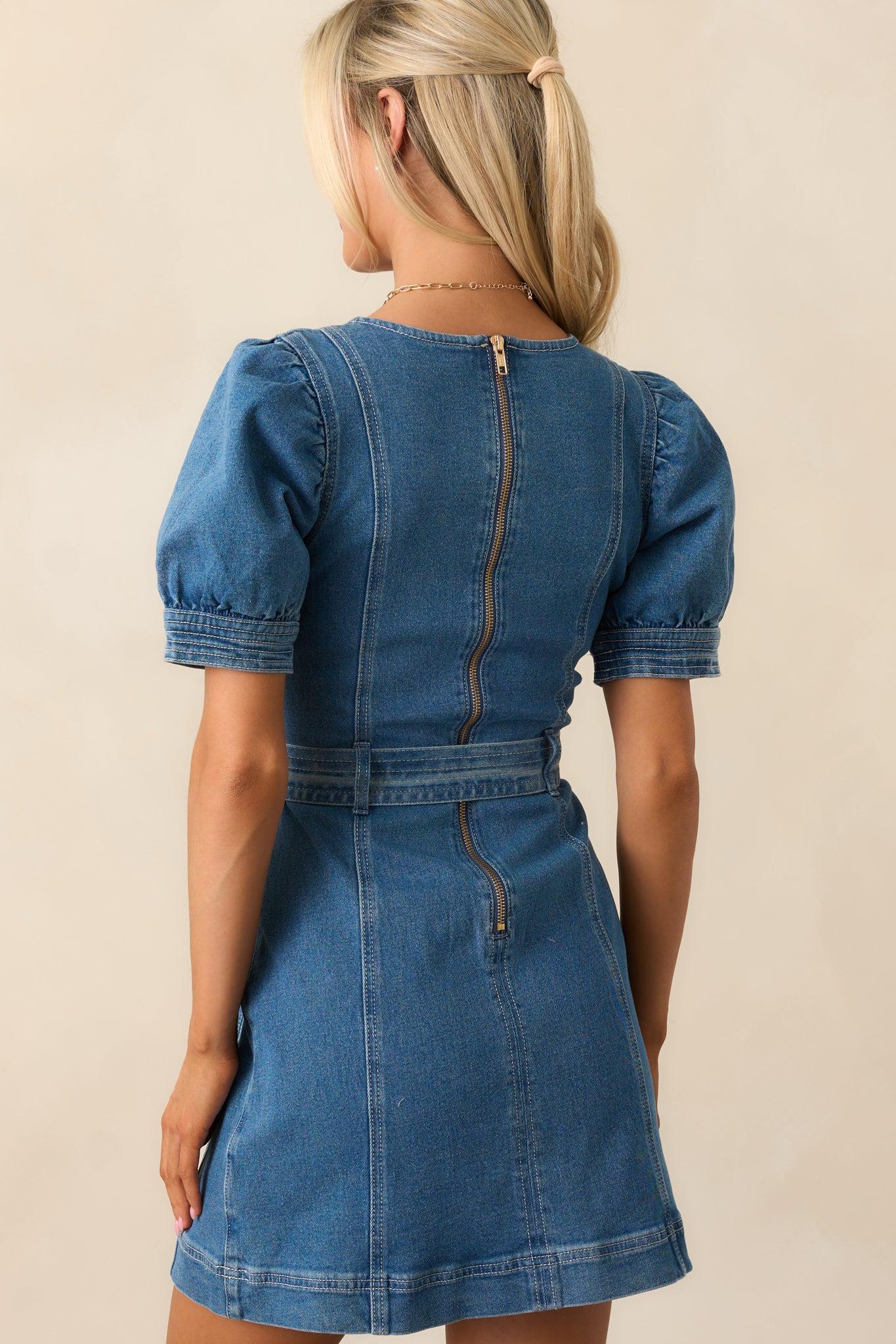 MINKPINK Ellis Denim Panel Mini Dress Product Image