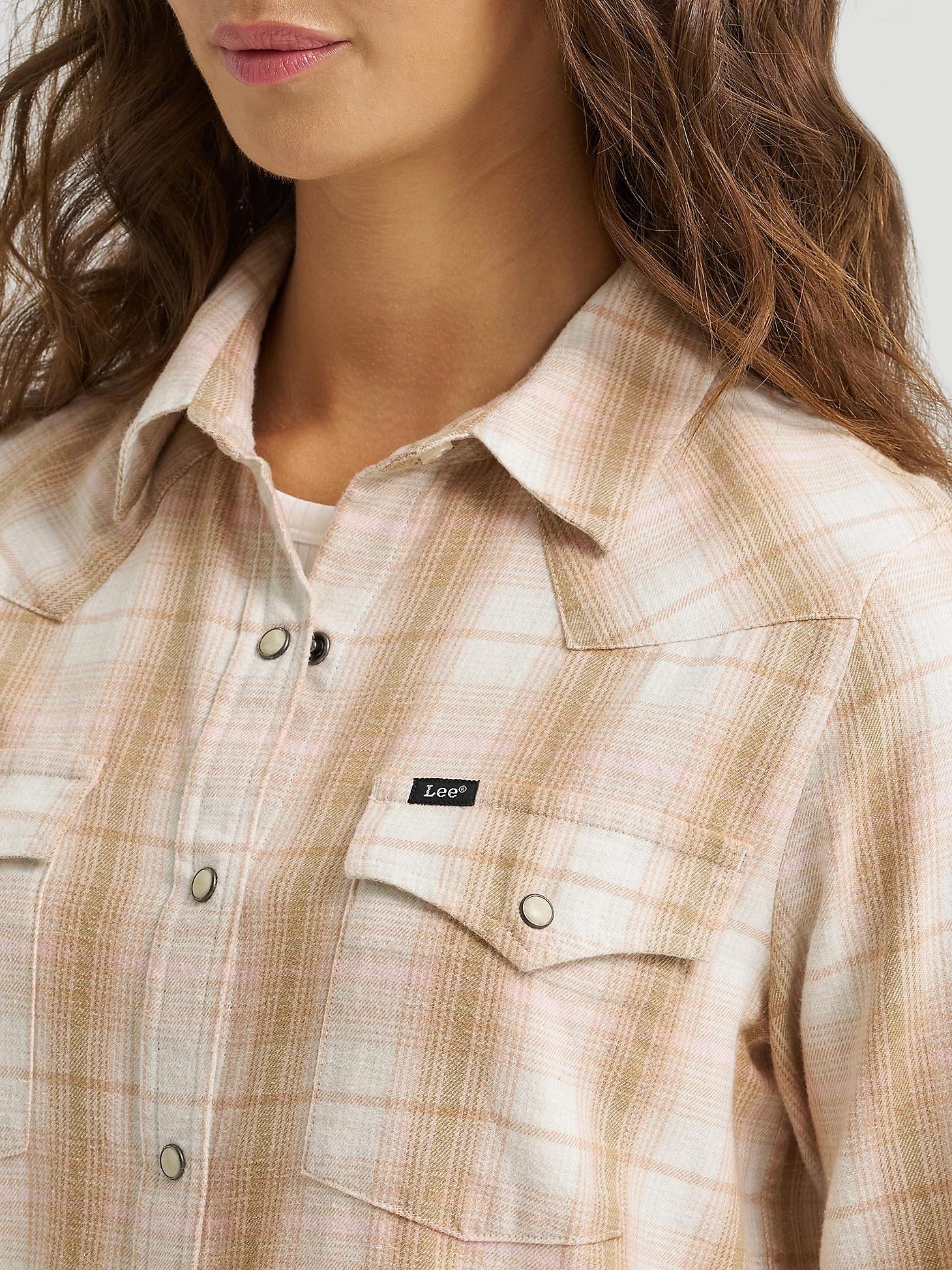 Women's Plaid Western Snap Front Shirt | Women's Tops & Tees | Lee® Product Image