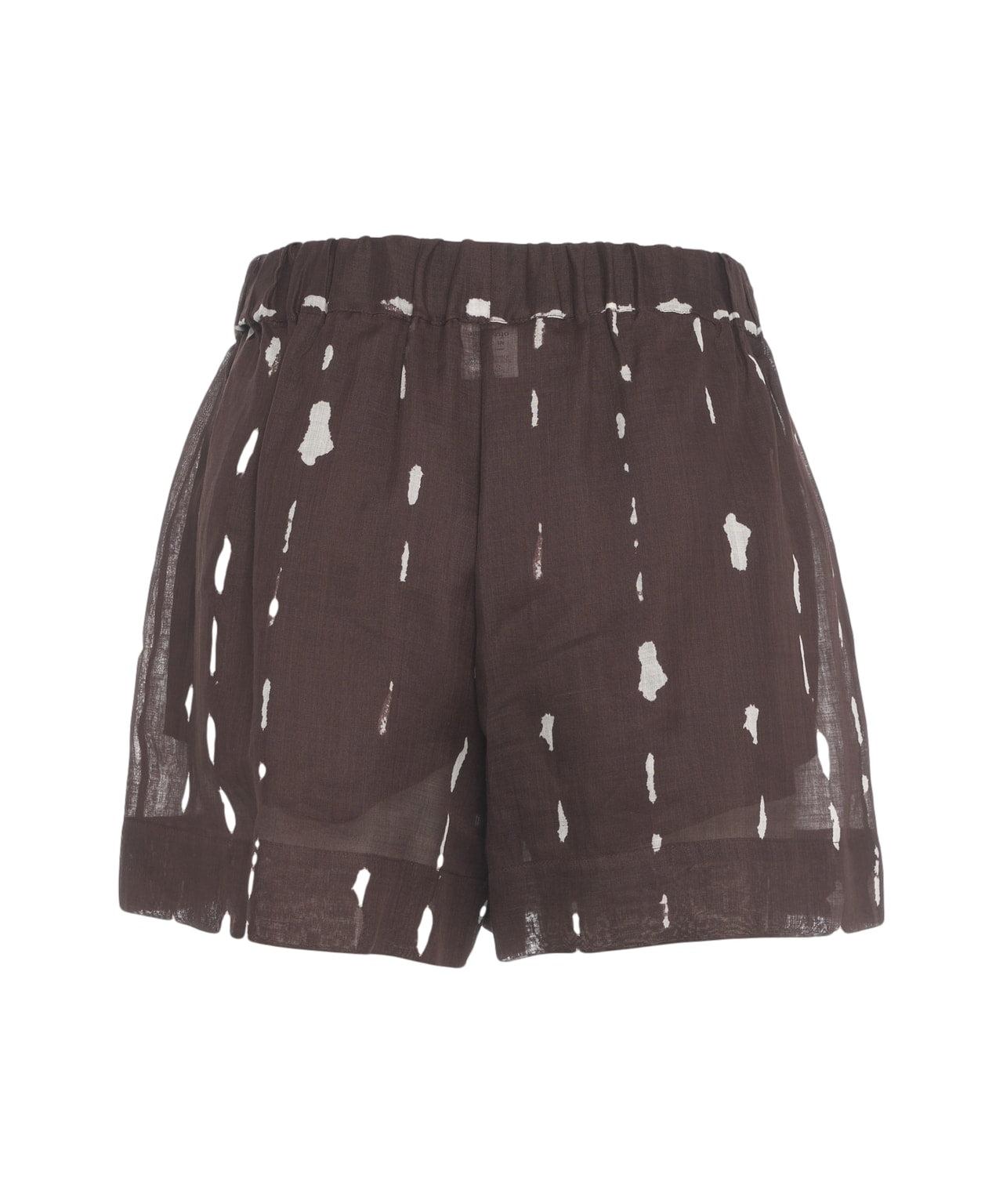 Ramie shorts with print Product Image