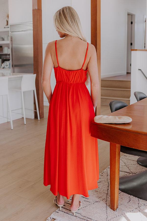 Cocktails First Midi Dress in Red Product Image