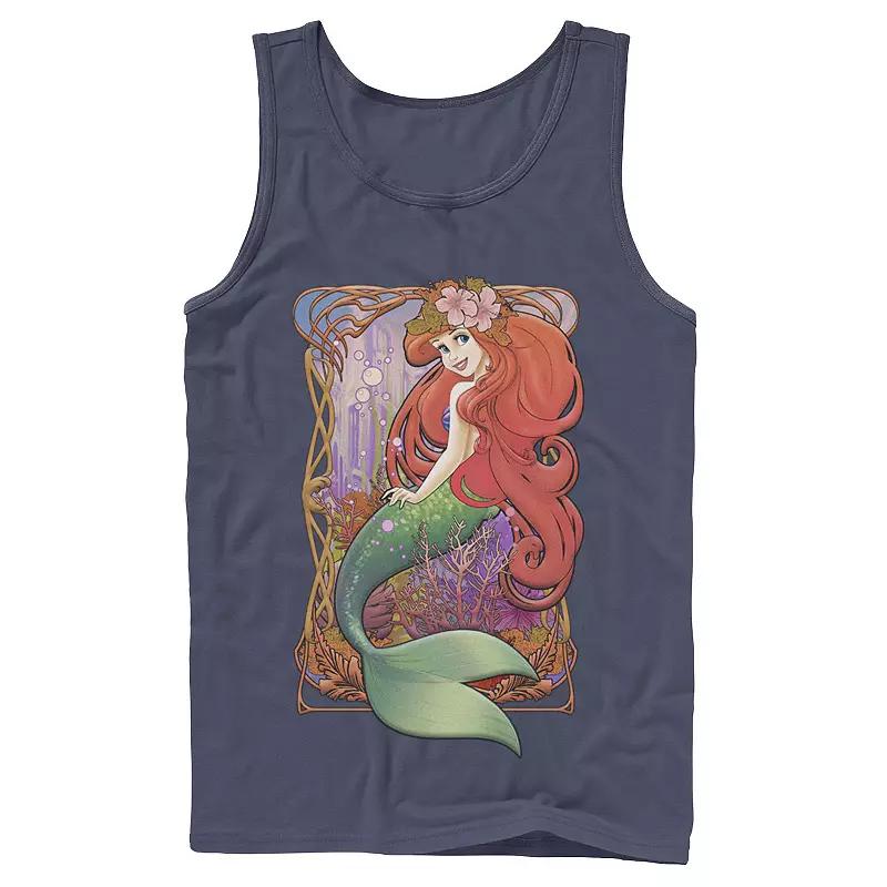 Men's Disney Little Mermaid Vintage Portrait Poster Tank Top,  Product Image