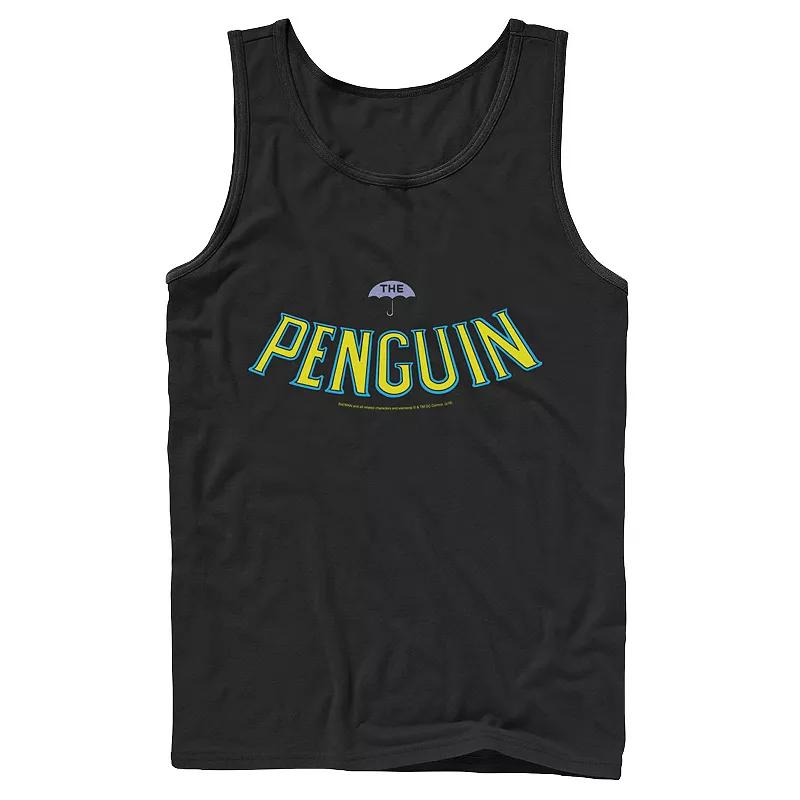 Men's DC Comics Batman Penguin Text Logo Tank Top,  Product Image