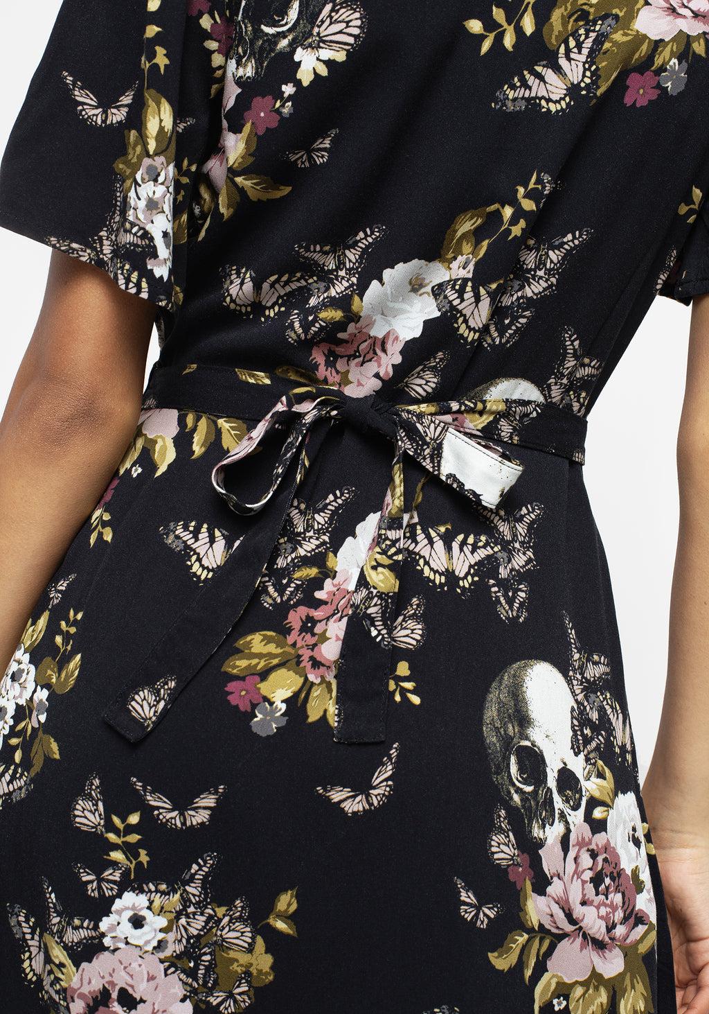 Revival Floral Button Up Midi Dress Product Image