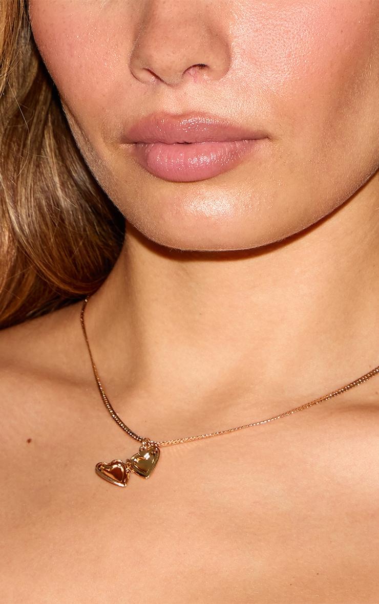 Gold Locket Snake Chain Necklace Product Image