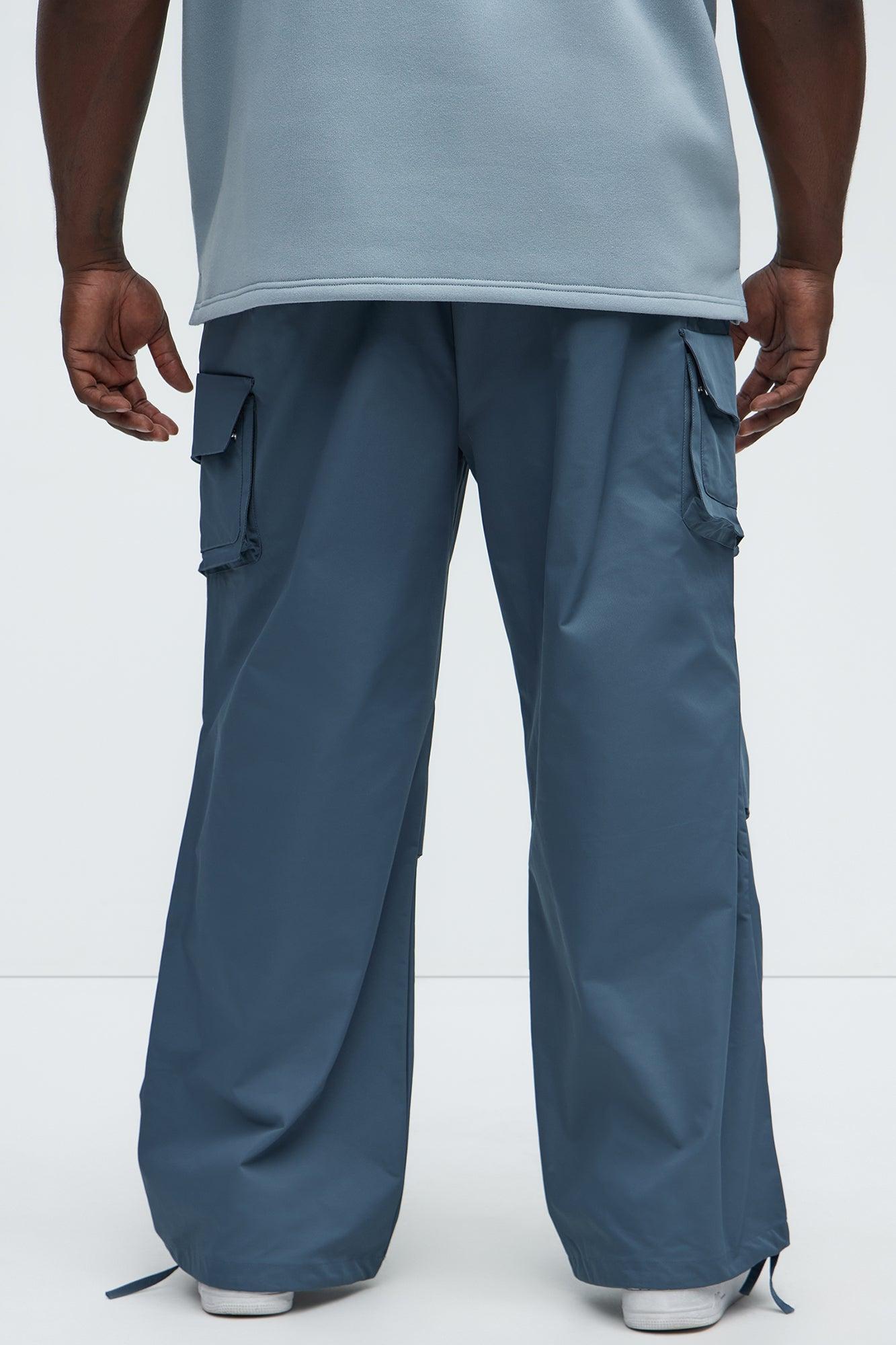 Baggy Belden Cargo Pants - Slate Grey Product Image