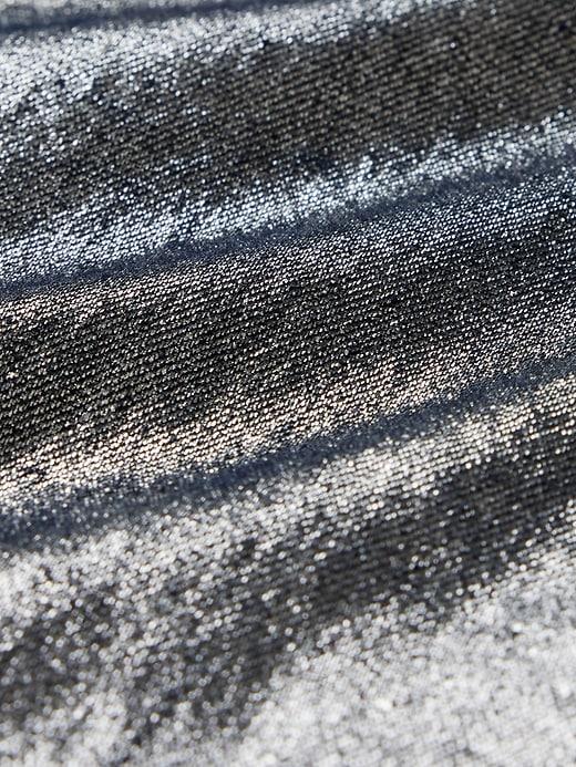 High Rise Metallic '90s Straight Jeans Product Image