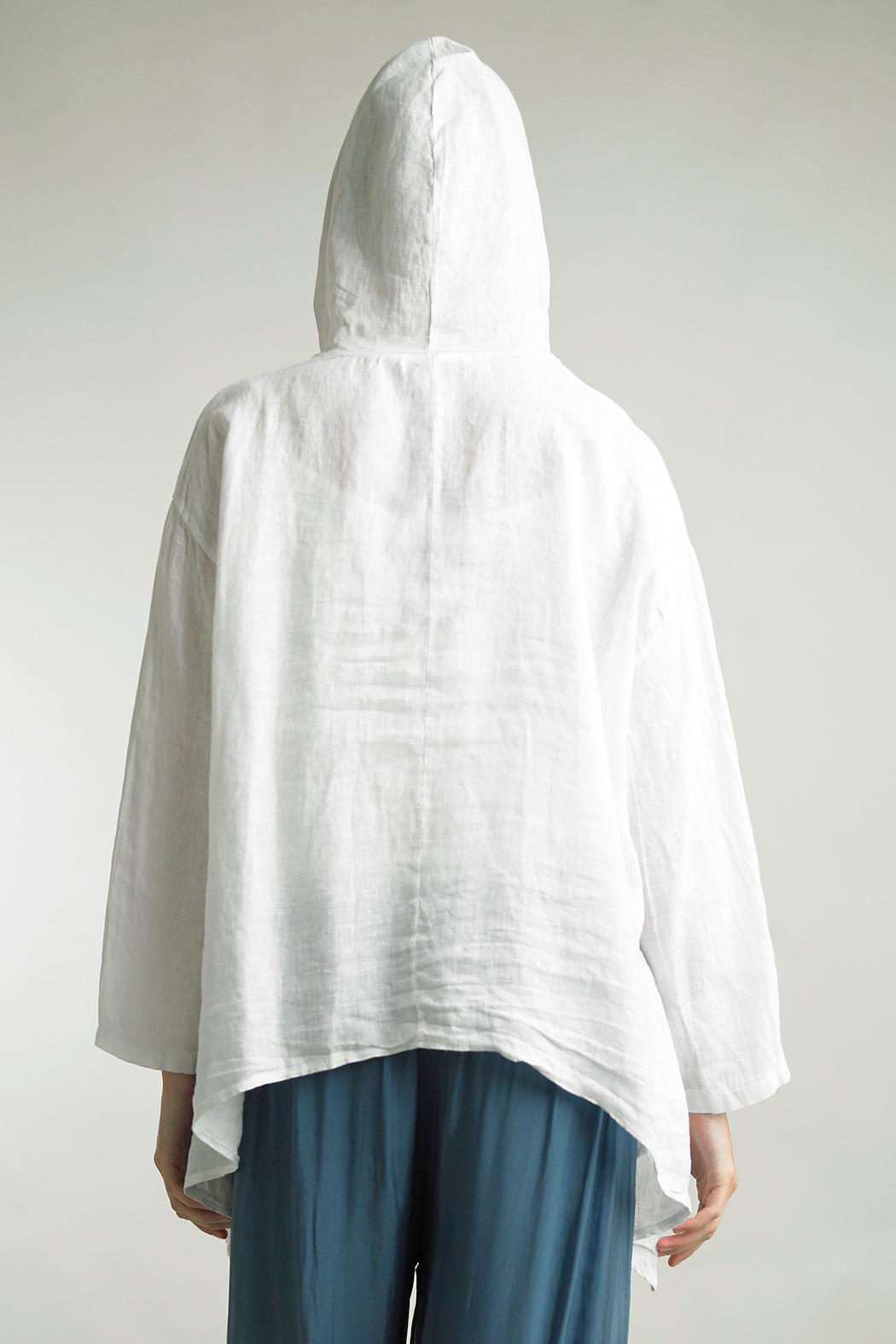 White Linen Jacket Product Image