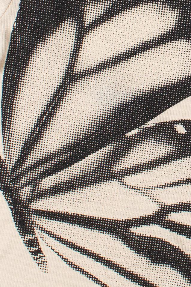 Open Back Halftone Graphic Tee Product Image