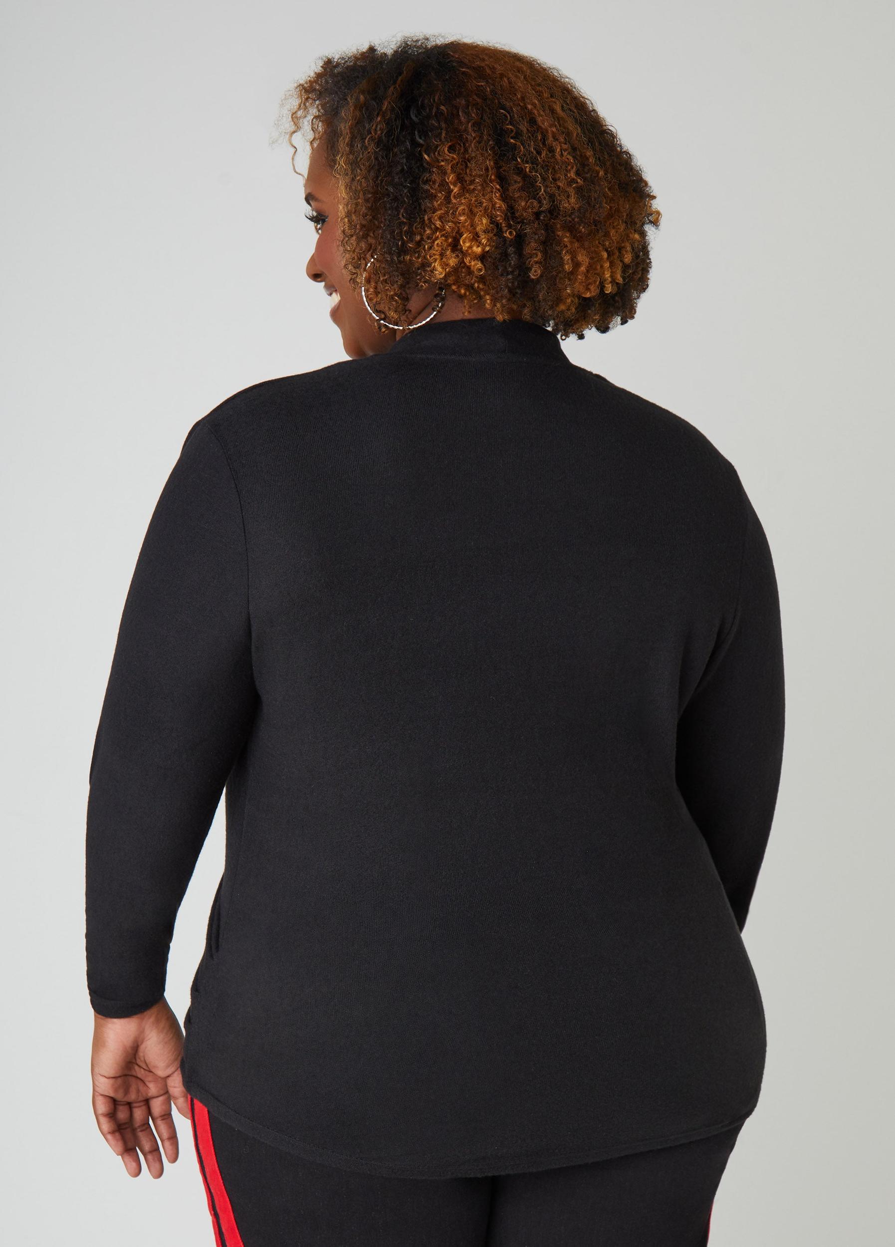 Faux Wrap Hacci Knit Top Product Image