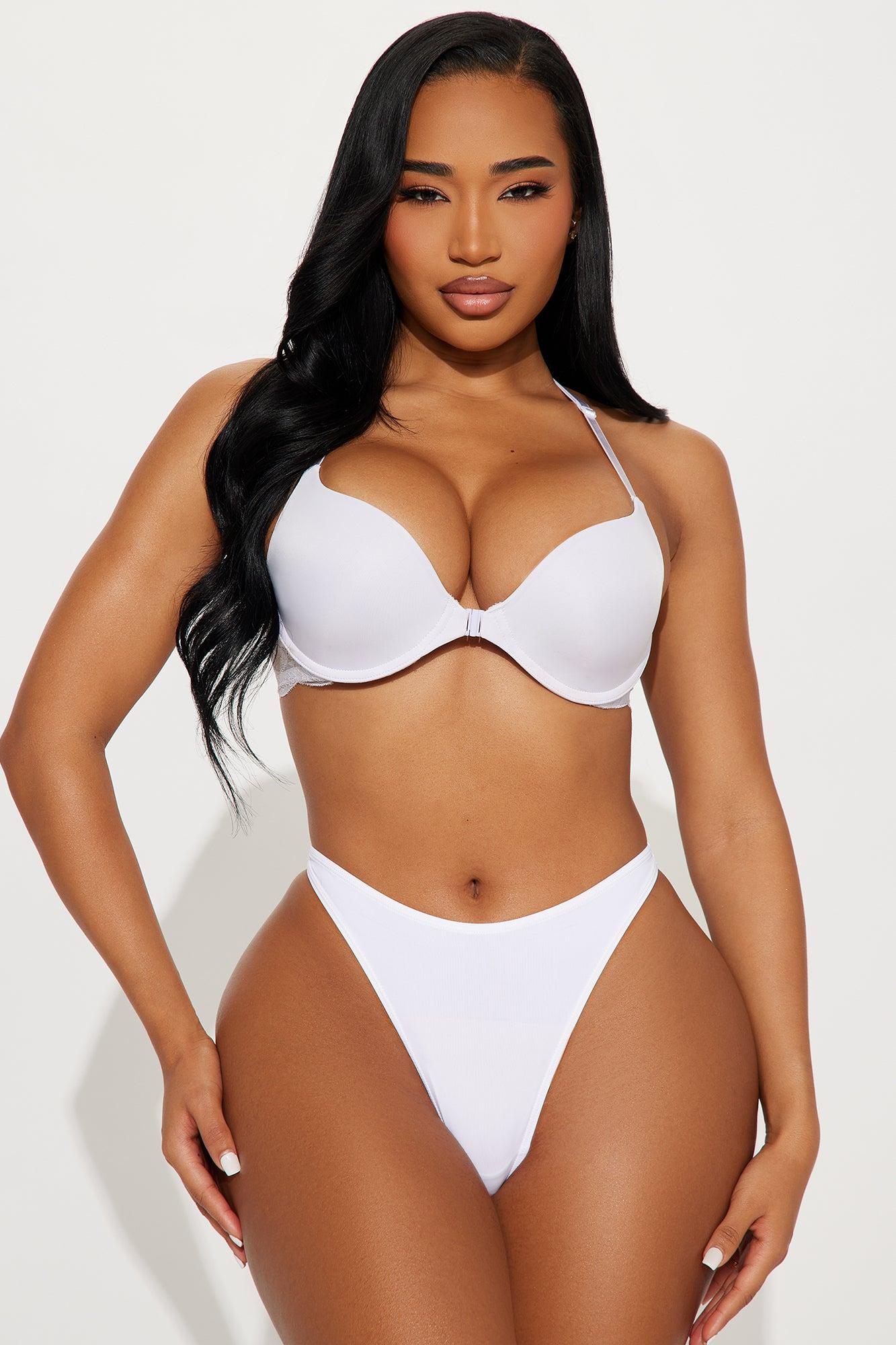 A Touch Of Lace Front Closure Mega Push Up Bra - Lavender Product Image