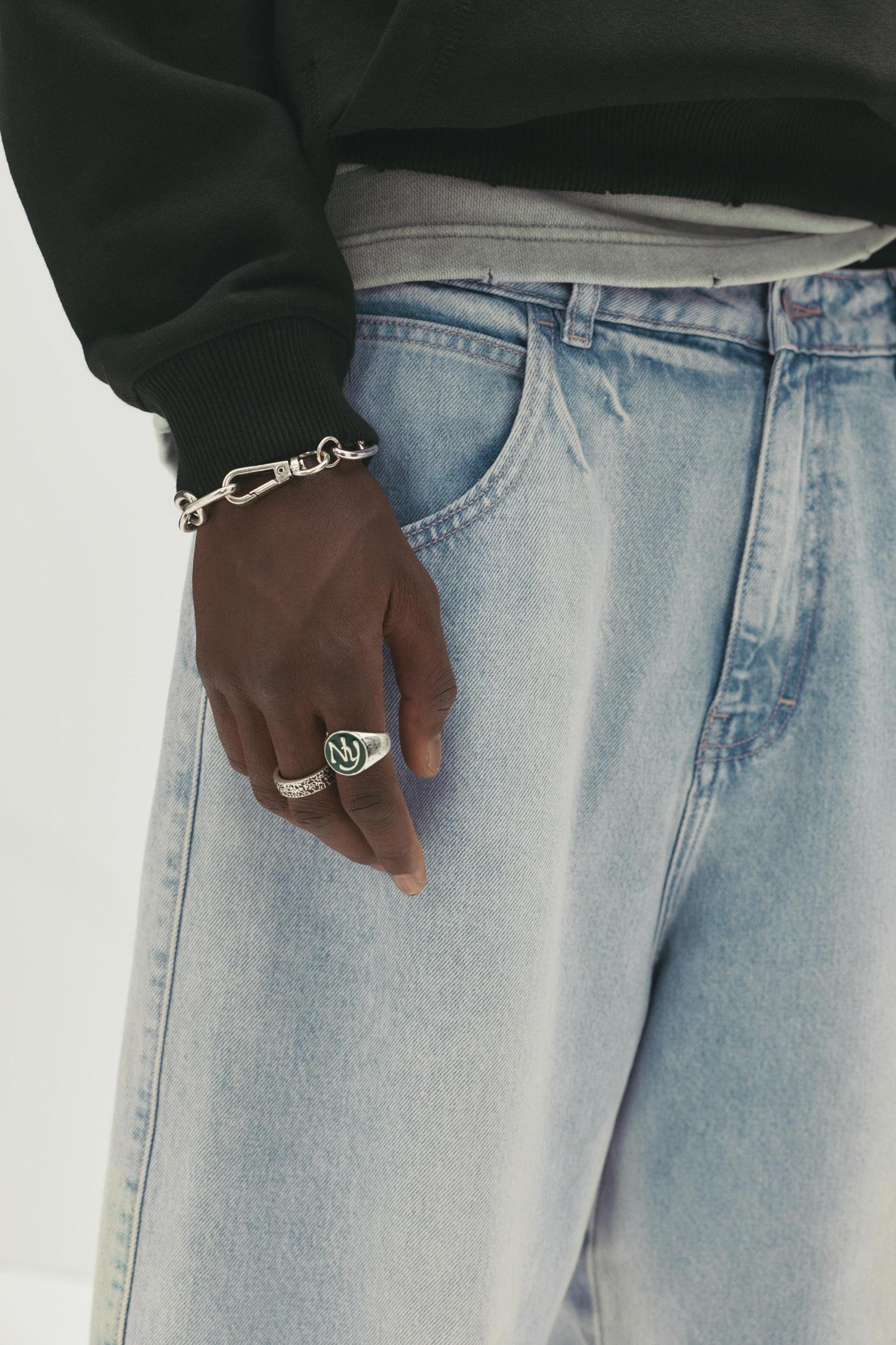 Loose baggy spray jeans Product Image