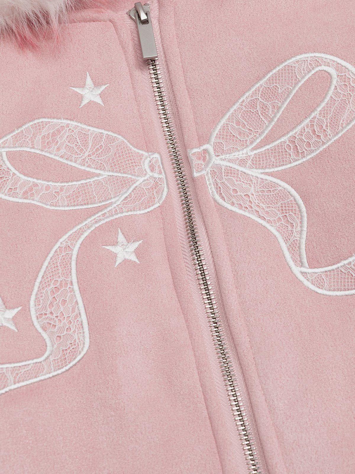 Aelfric Eden Lace Bow Coat Female Product Image