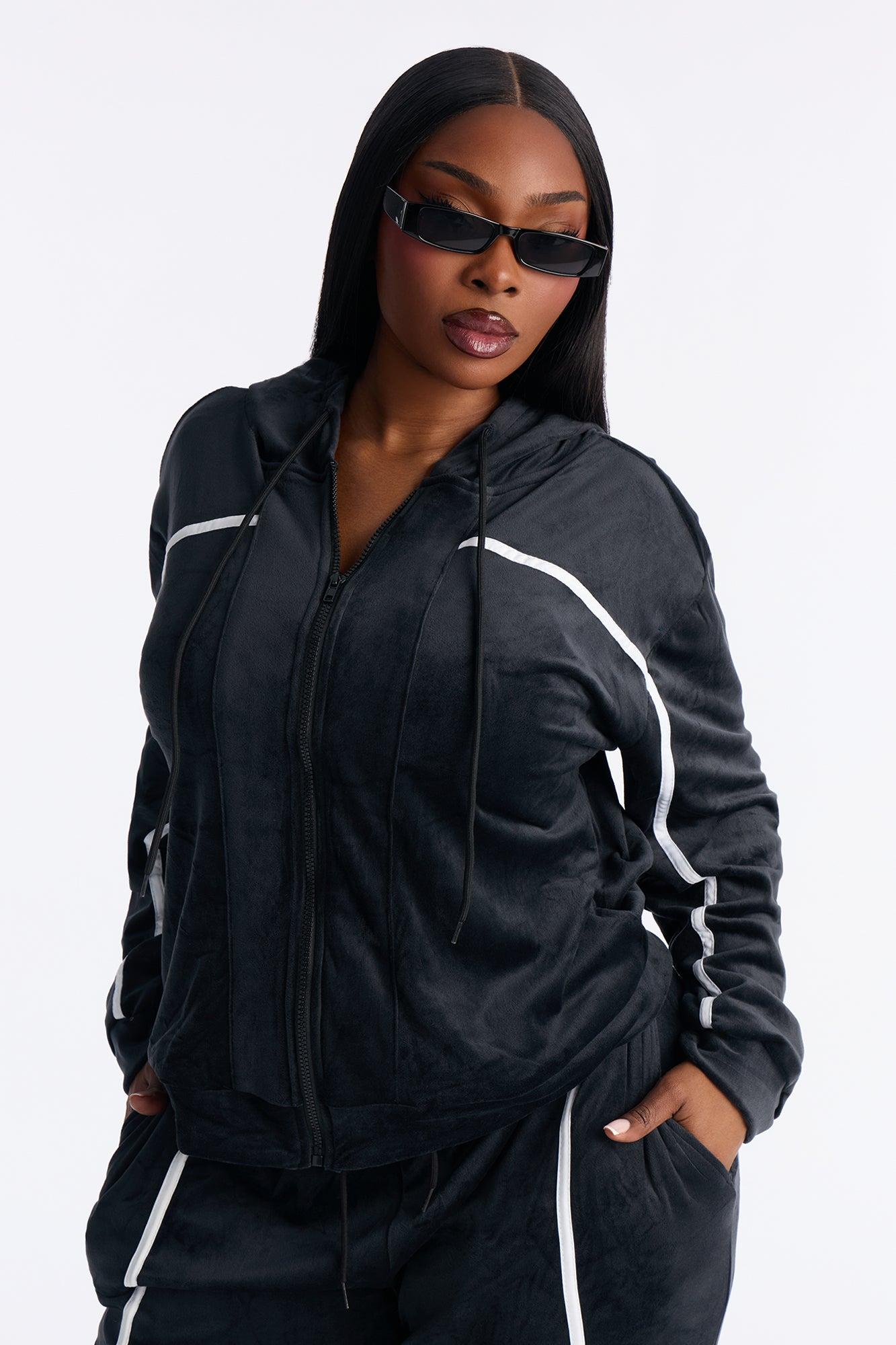 Basic Baddie Jogger Pant Set - Black Female Product Image