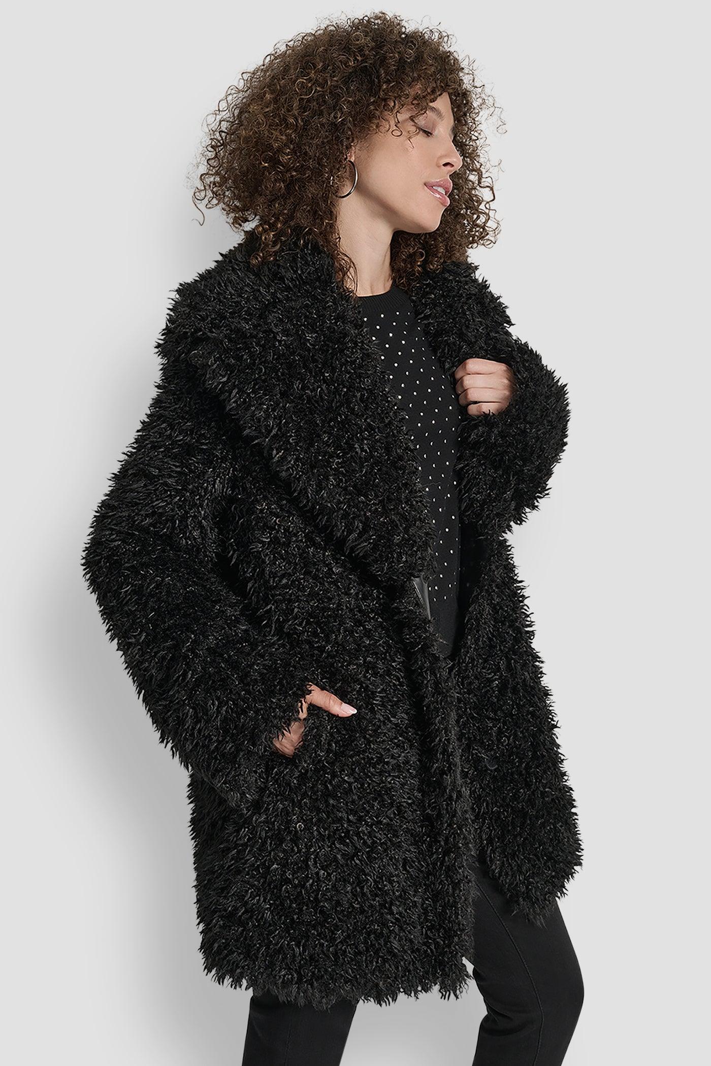 FAUX TEDDY FUR JACKET Product Image