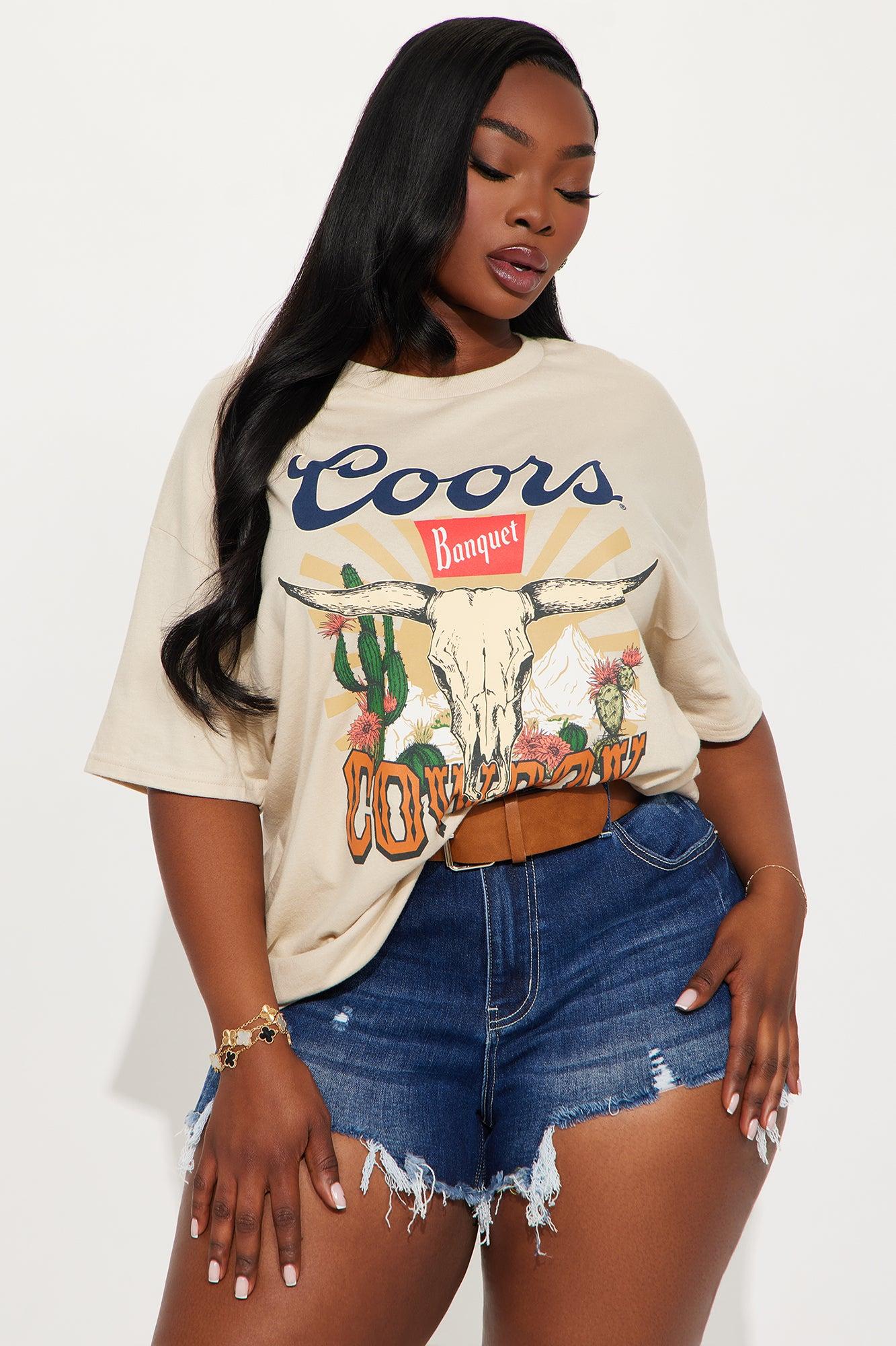 Coors Cowboy Oversized Tee - Sand Product Image