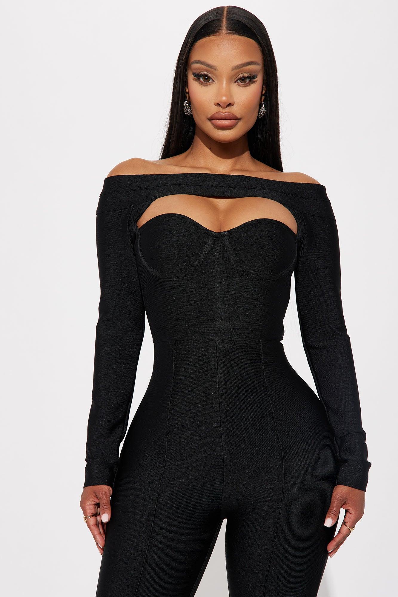In My Element Bandage Jumpsuit - Black Product Image