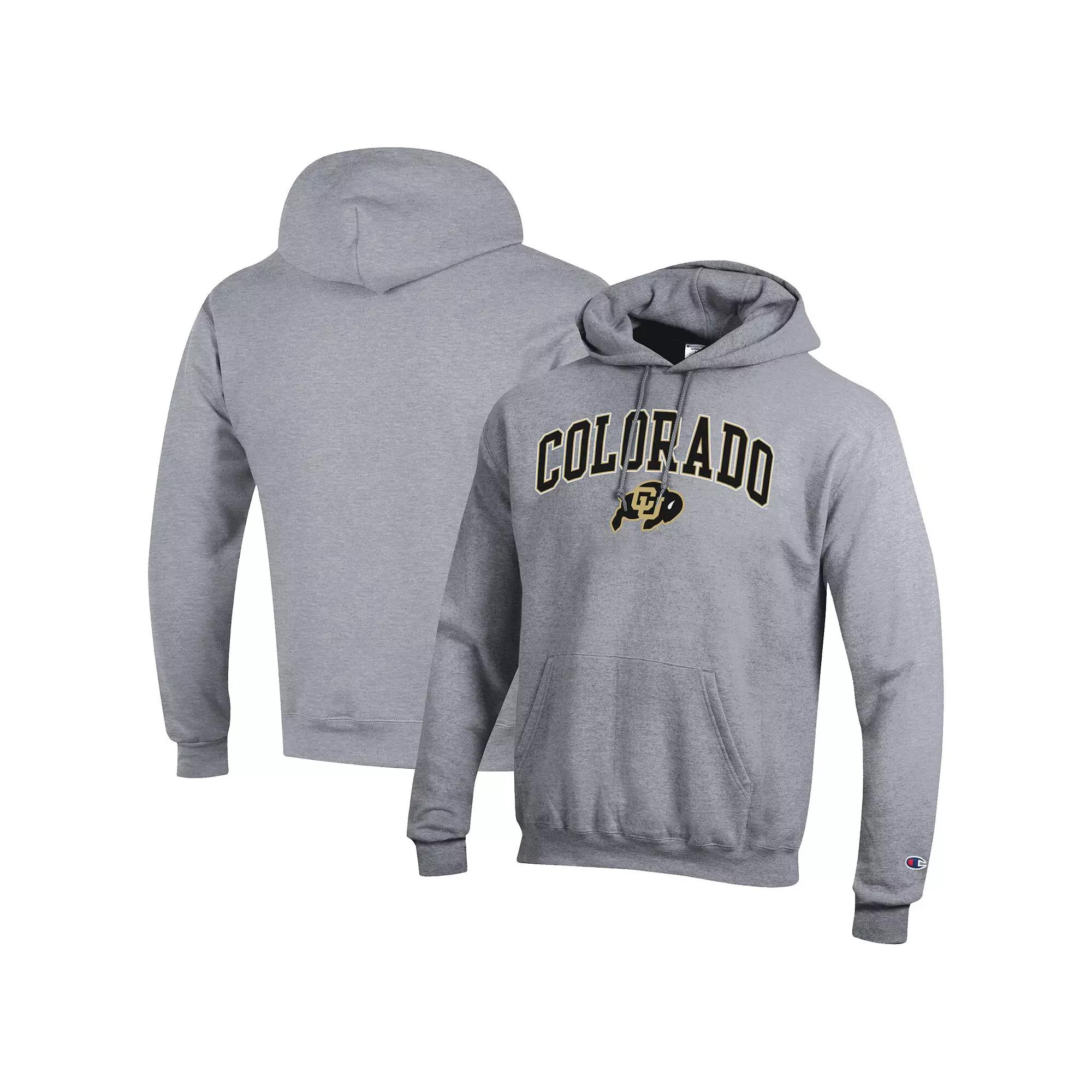 Men's Champion Heather Gray Penn State Nittany Lions Basic Arch Fleece Pullover Hoodie,  Product Image