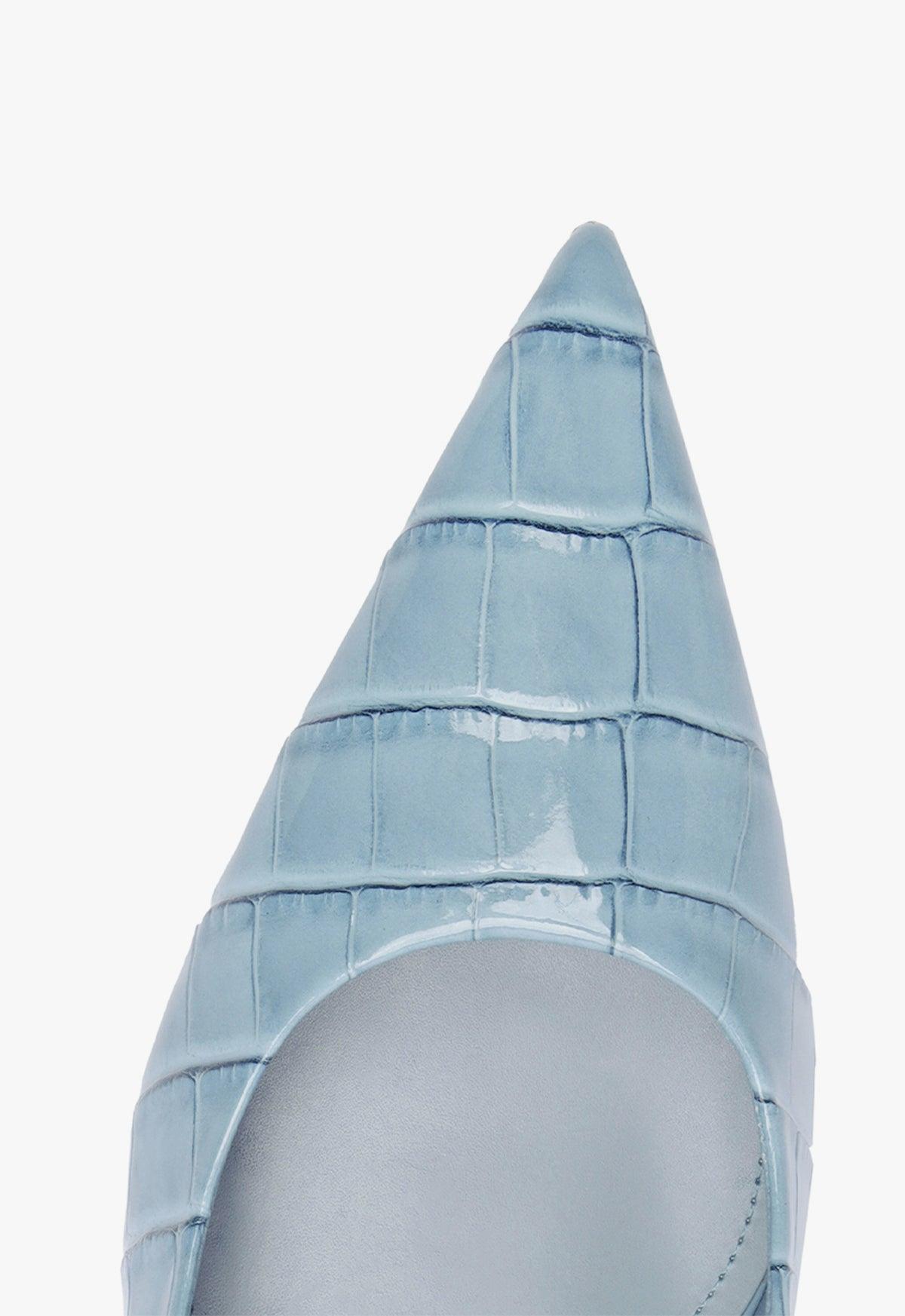 Paola High Stiletto Blue Pump Product Image