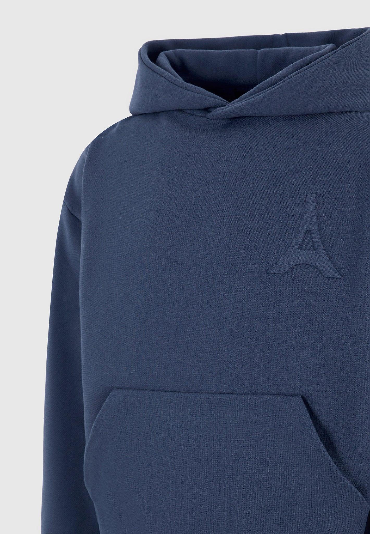 Victor - Eiffel Embossed Hoodie - Airforce Blue Male Product Image