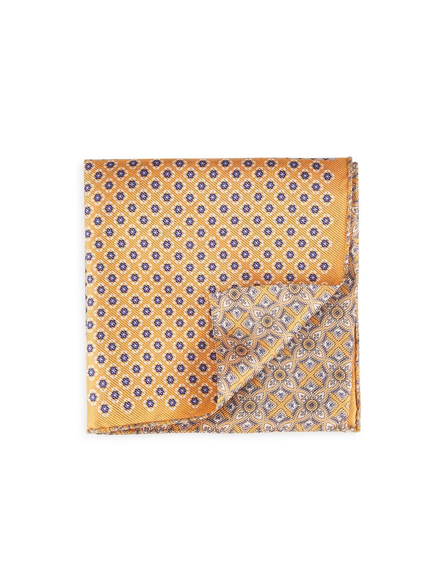 Mens Four-Sided Silk Pocket Square Product Image