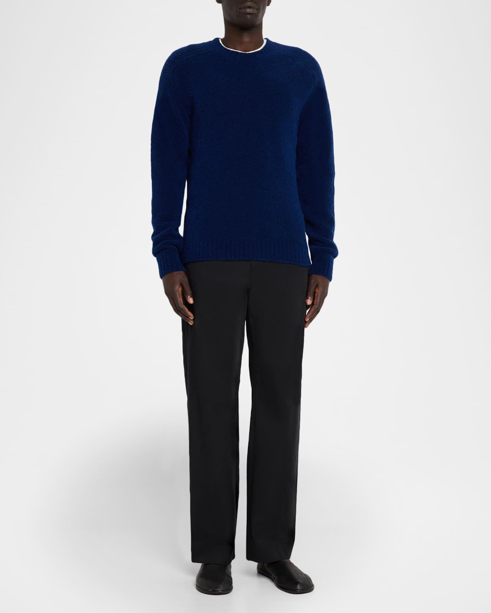 Men's Wool-Blend Boucle Crewneck Sweater Product Image