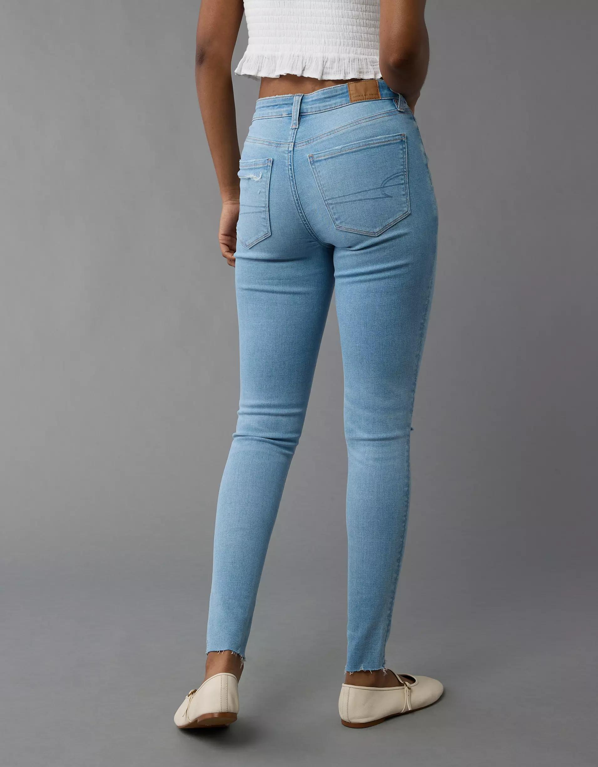 AE Next Level Super High-Waisted Ripped Jegging Product Image