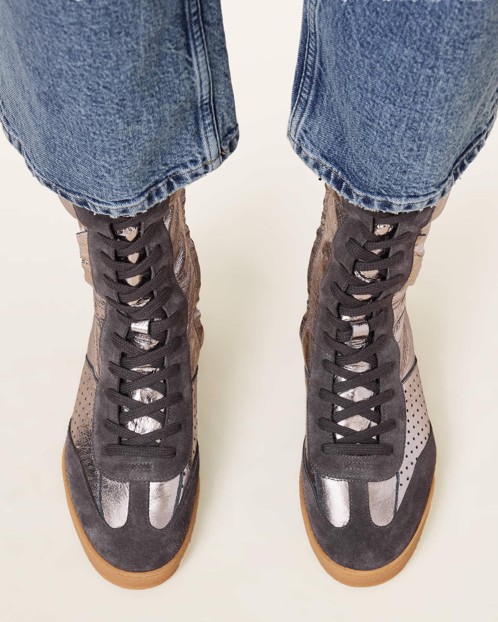Lousie Leather High Top Sneakers Product Image