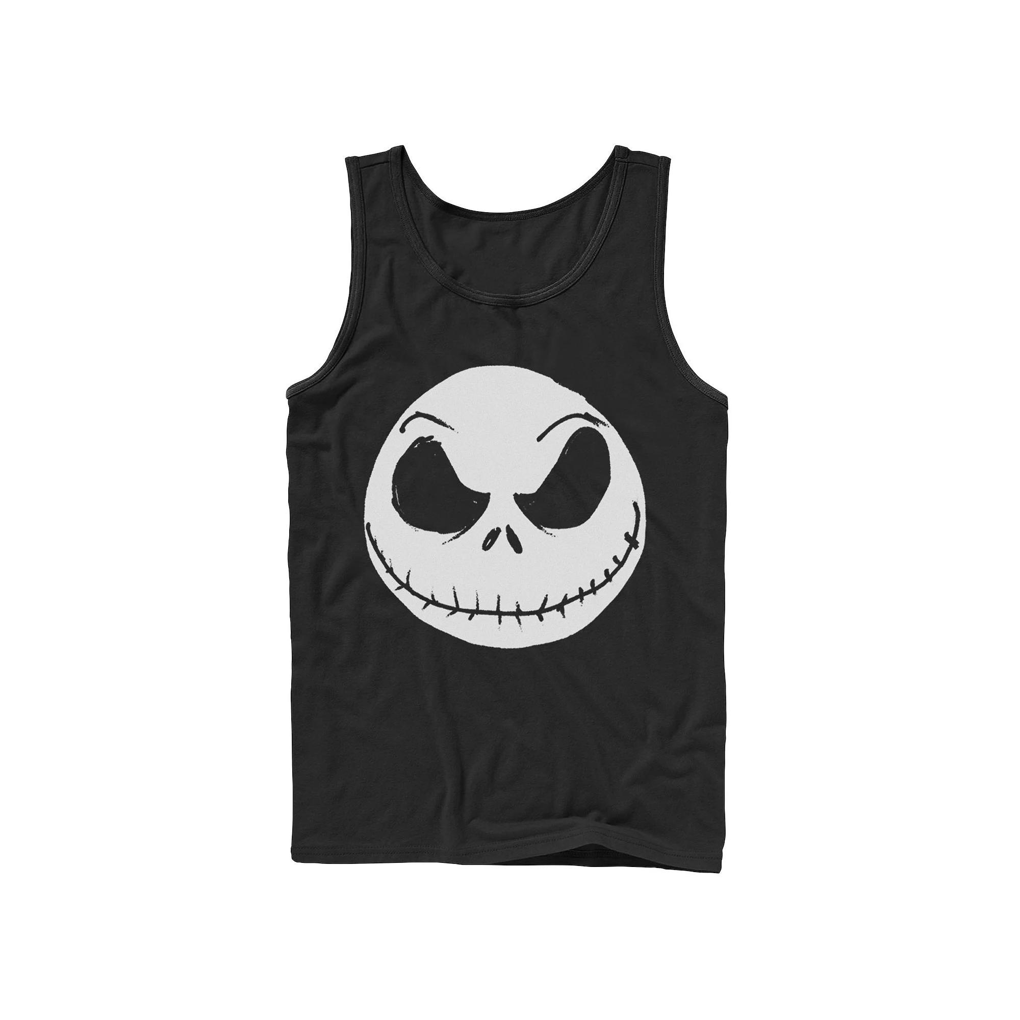 Disney's The Nightmare Before Christmas Jack Skellington Face Men's Tank Top,  Product Image
