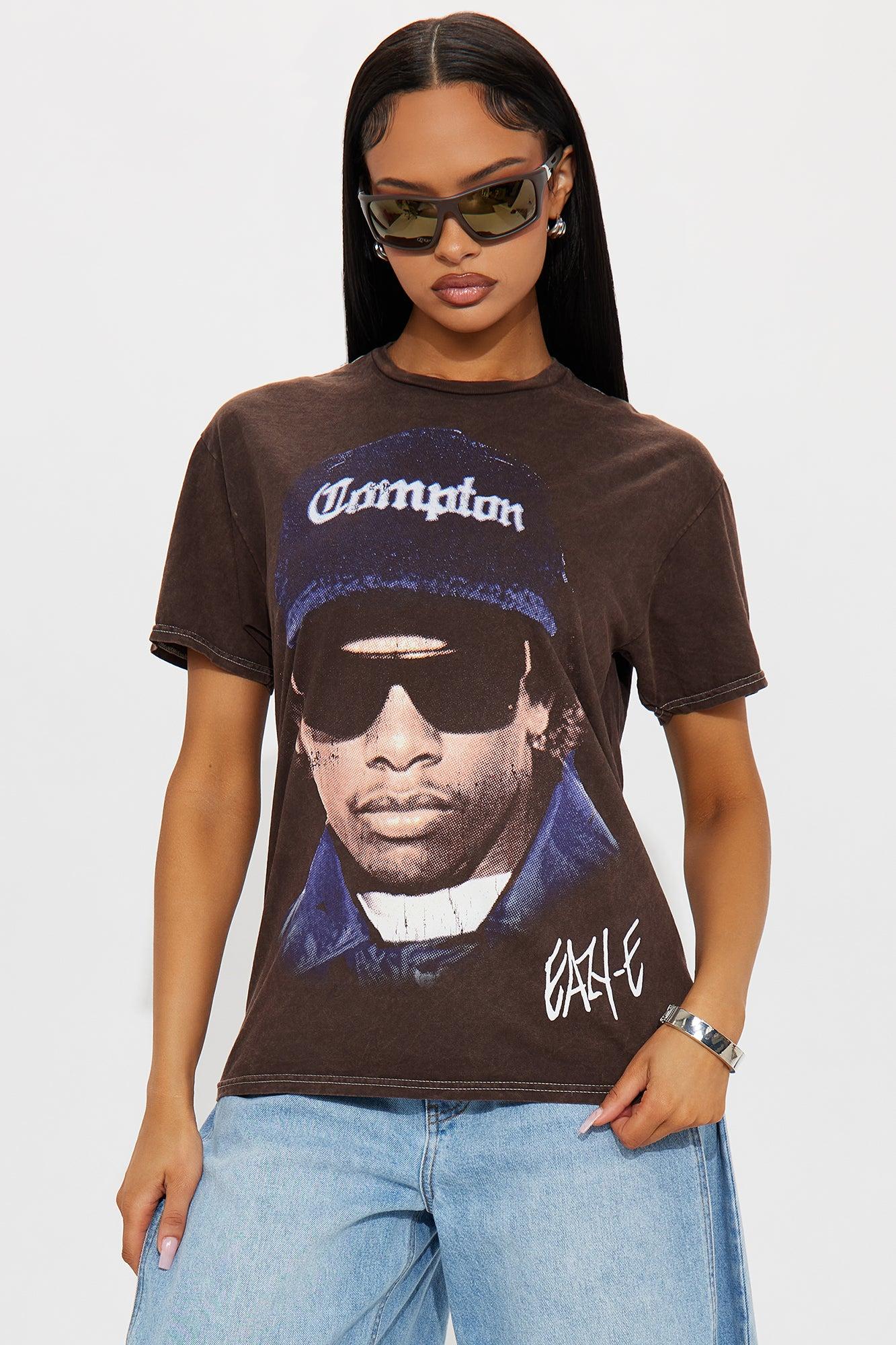 Eazy E Oversized Washed Tee - Brown Wash Product Image