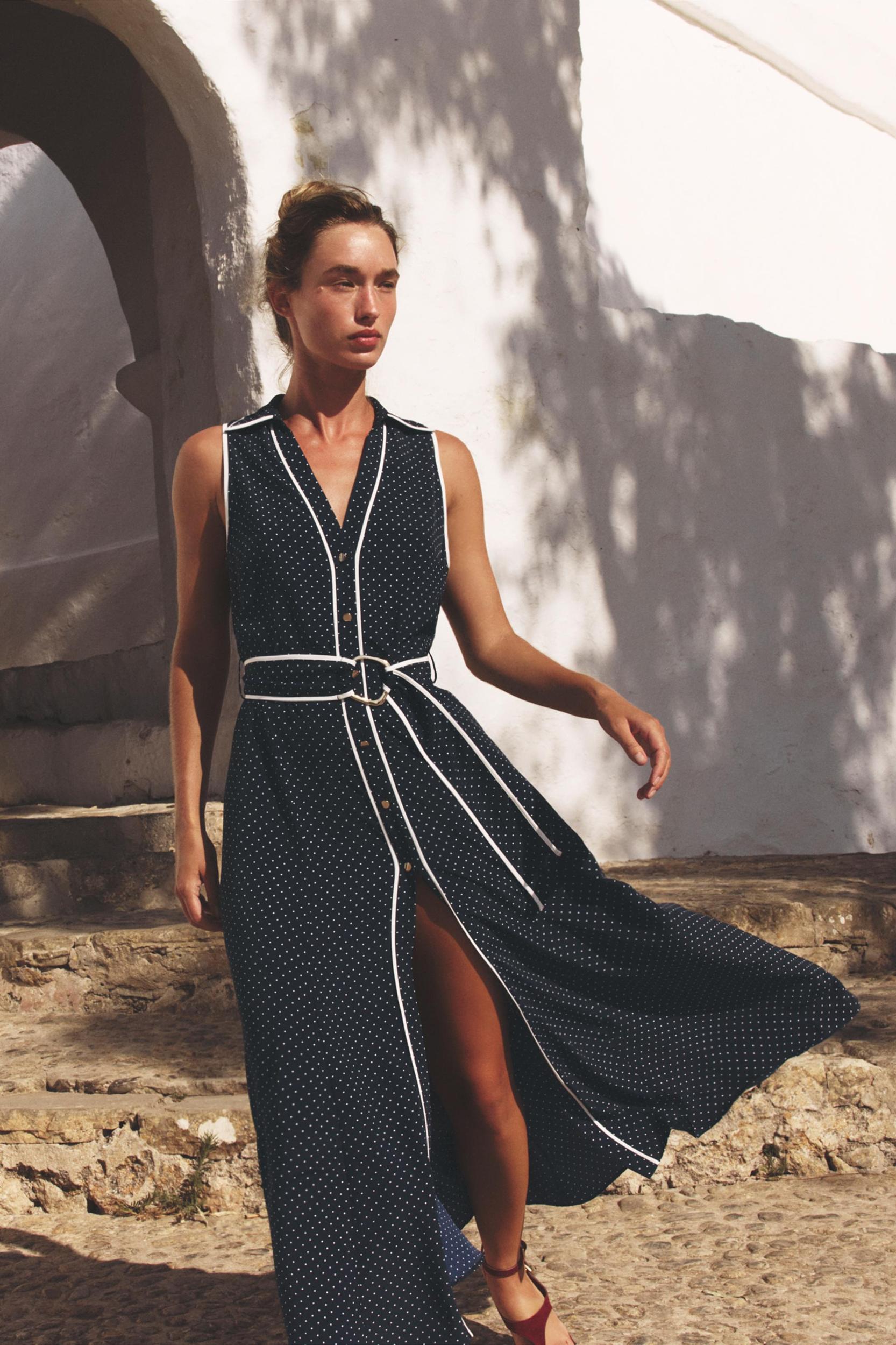 POLKA DOT MIDI DRESS Product Image