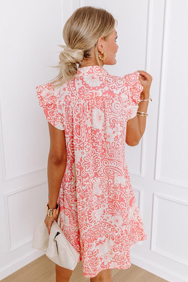 Hello Lovely Floral Dress In Blooming Dahlia Product Image