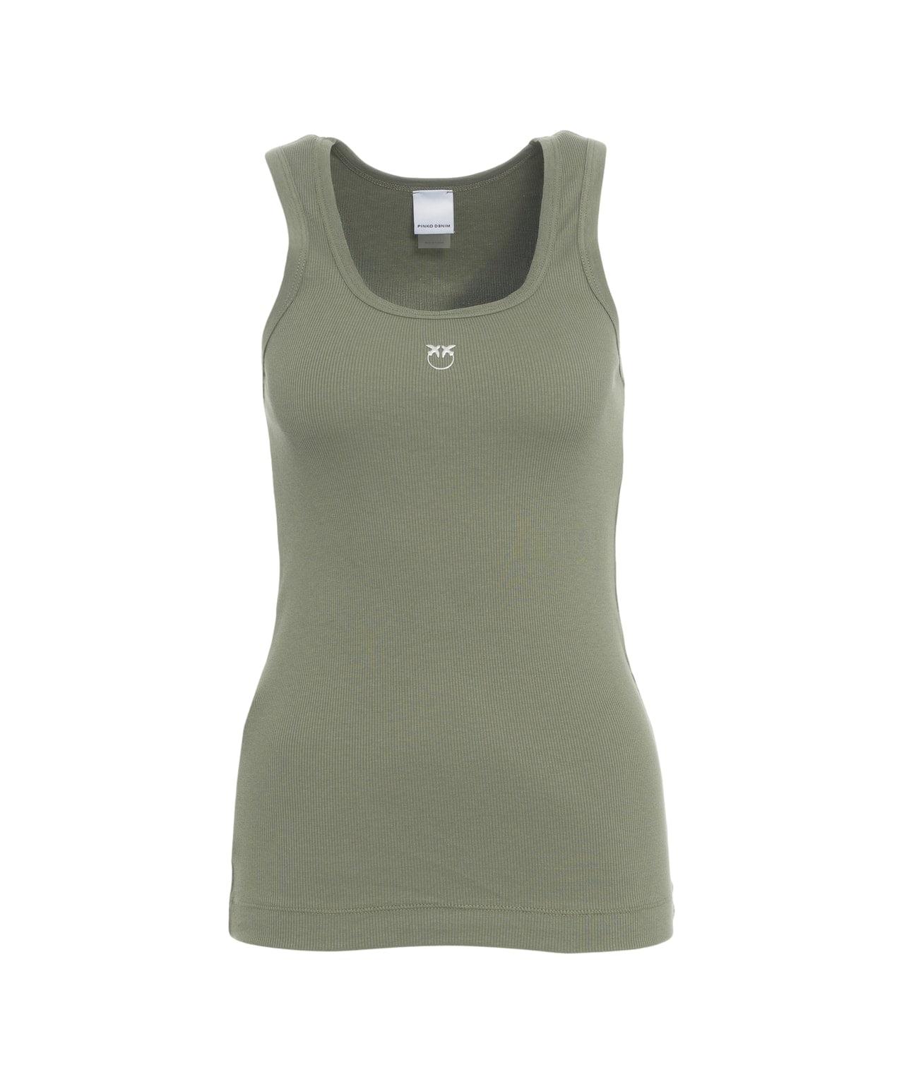 Ribbed top with logo detail Product Image