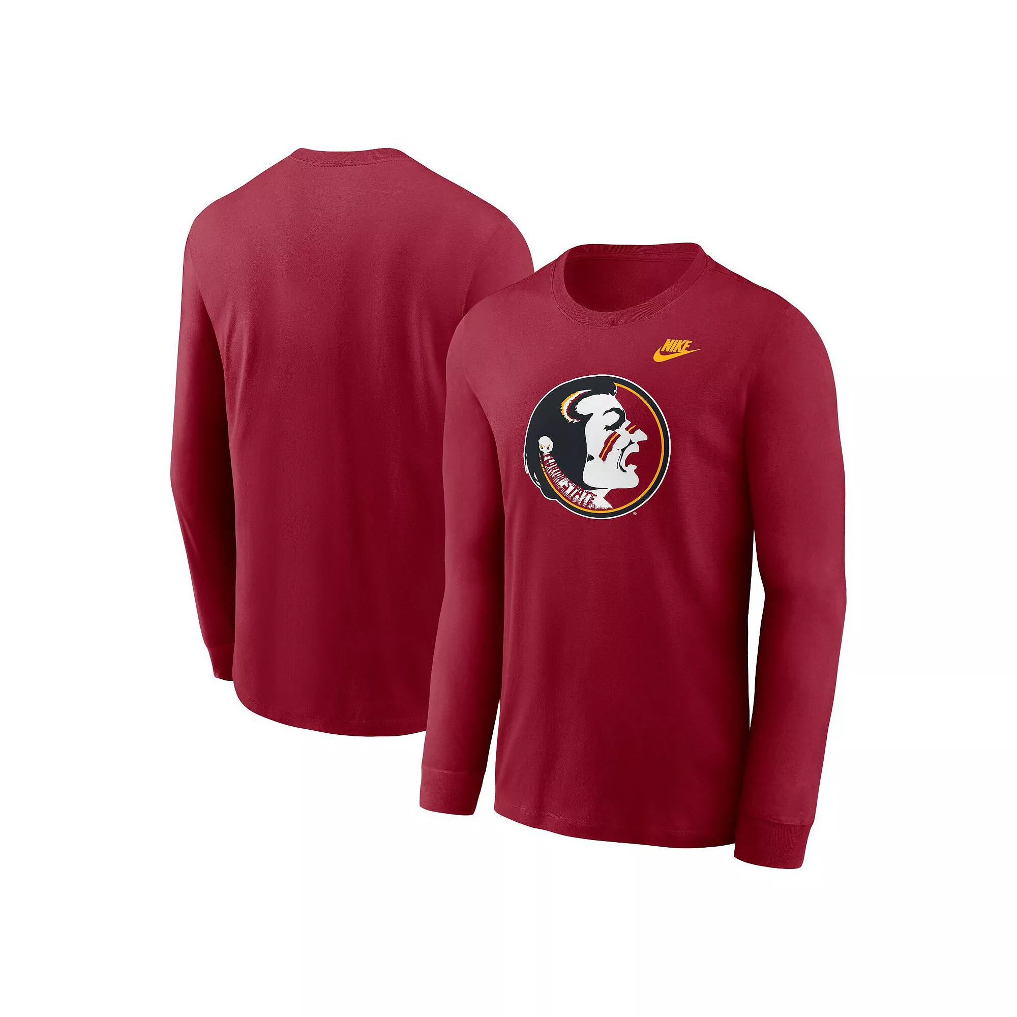 Men's Nike Garnet Florida State Seminoles Legacy Primary Logo Long Sleeve T-Shirt, Size: Small, Red Product Image