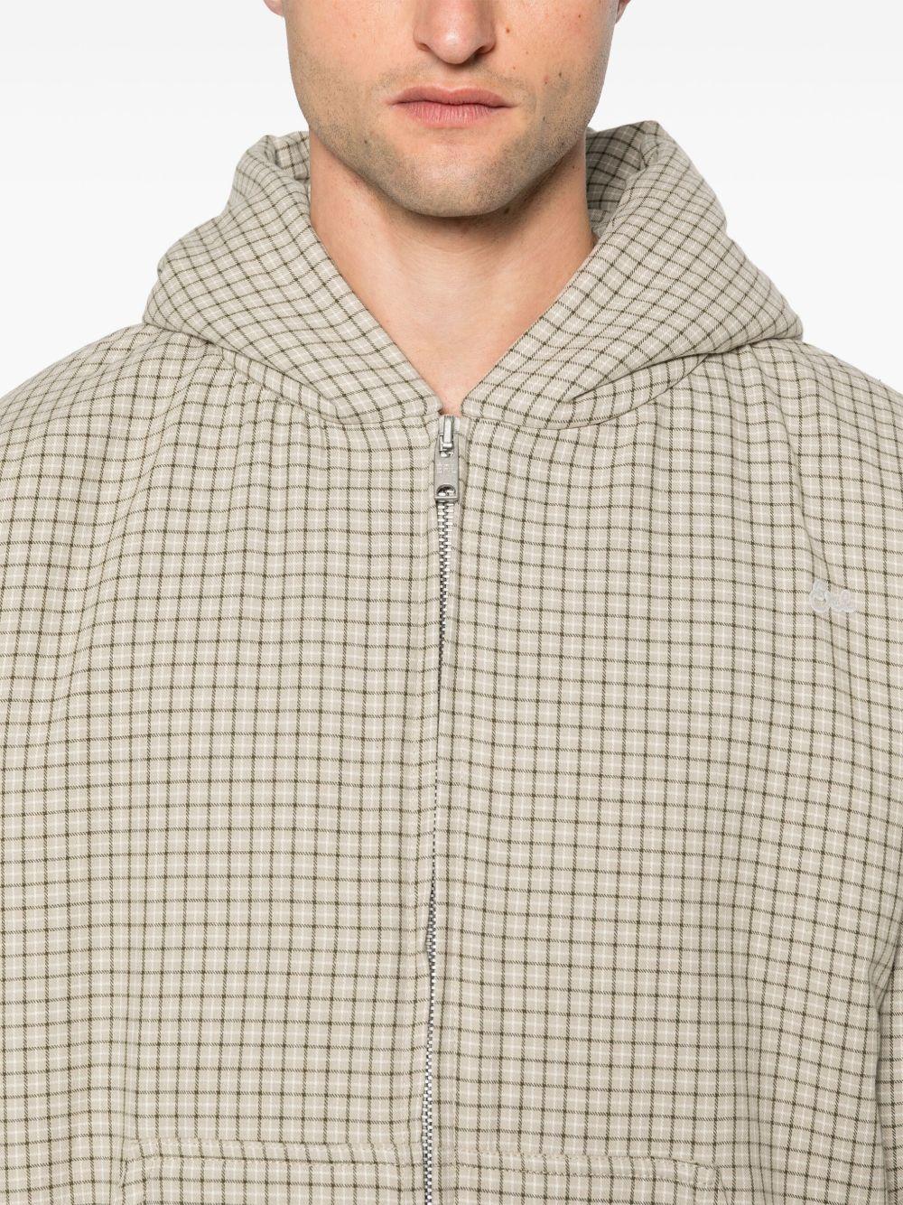 plaid hooded jacket Product Image