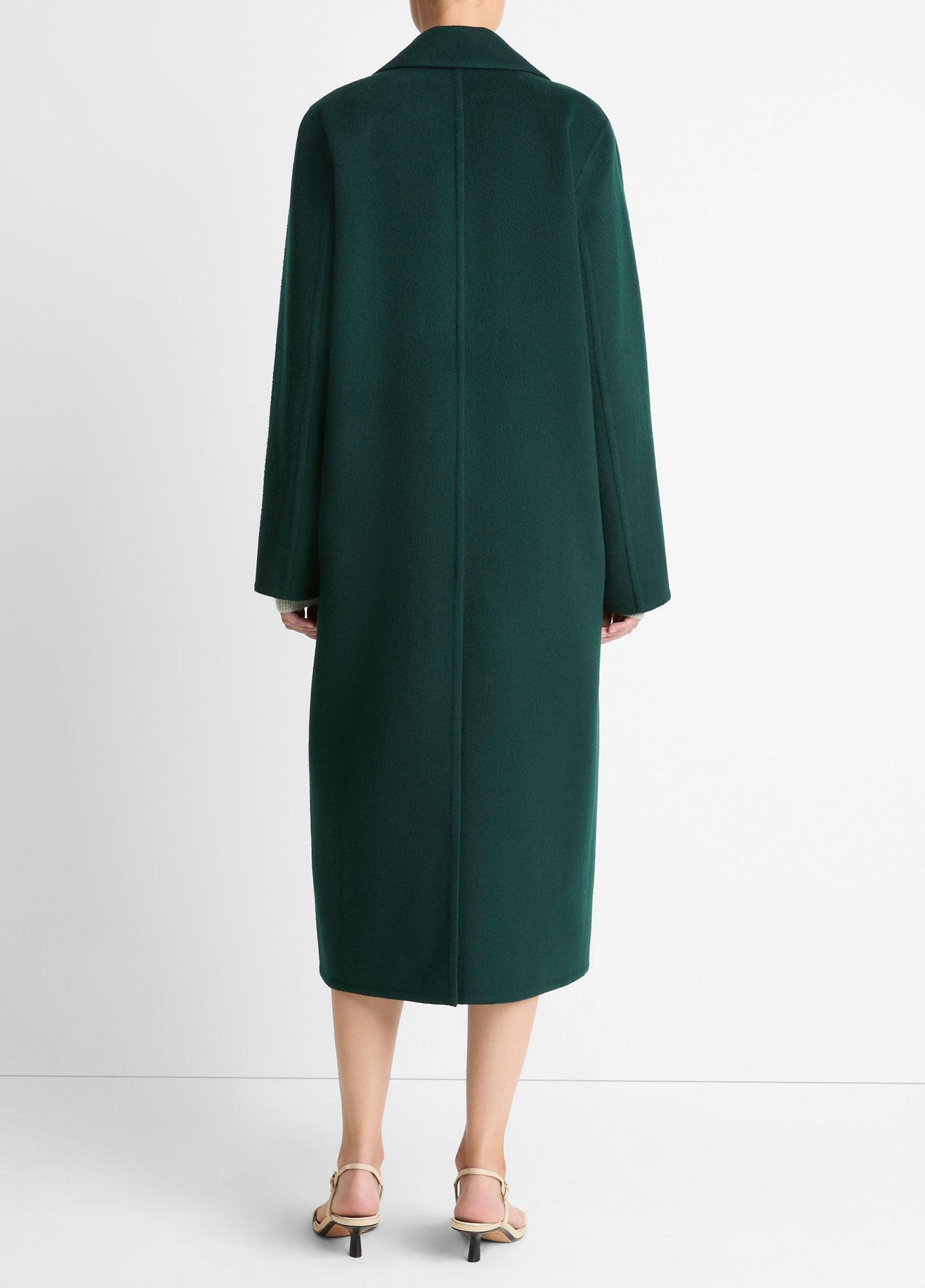 Wool-Blend Single-Breasted Coat Product Image