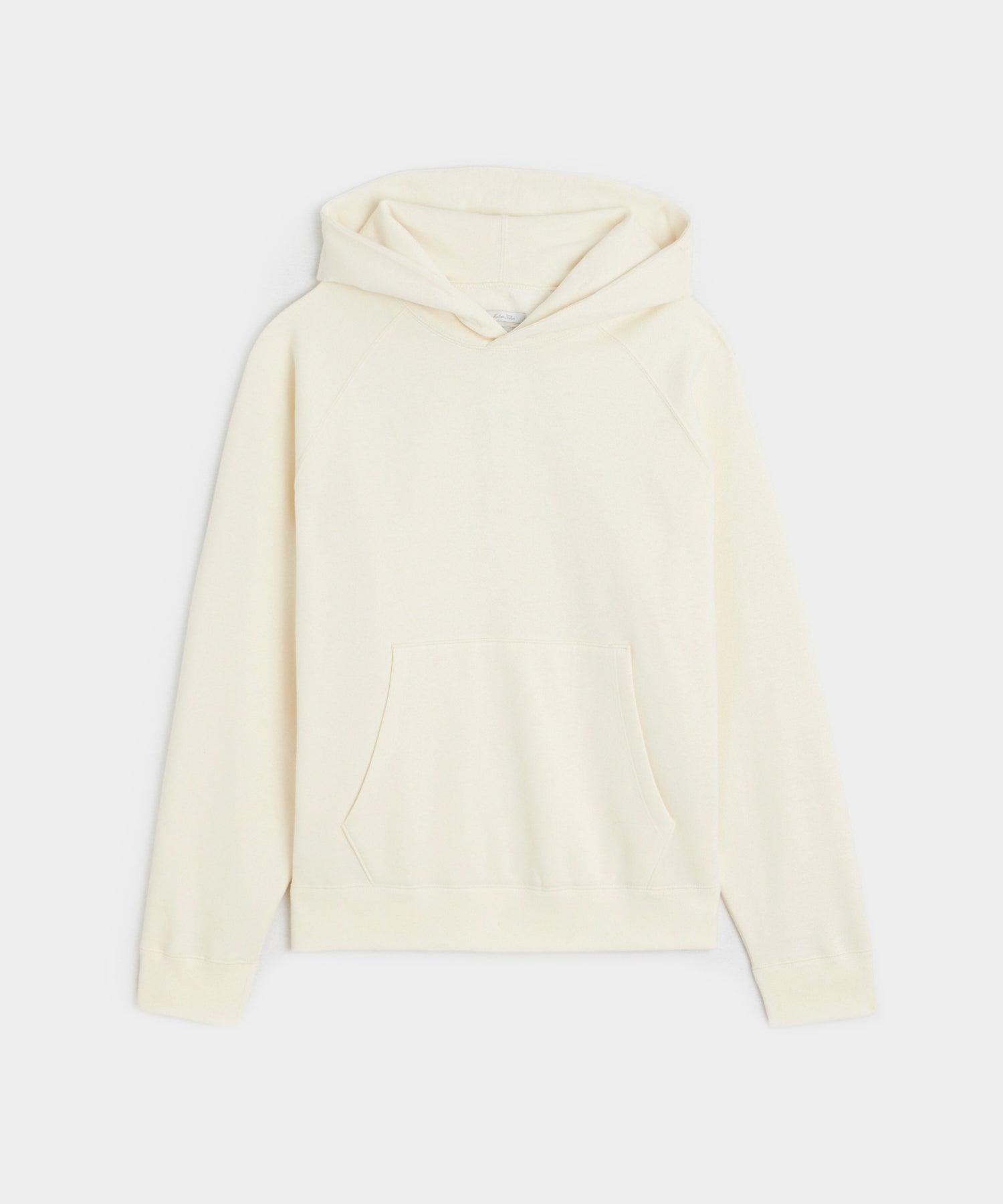 Cotton-Camelhair Fleece Hoodie in Camel Product Image