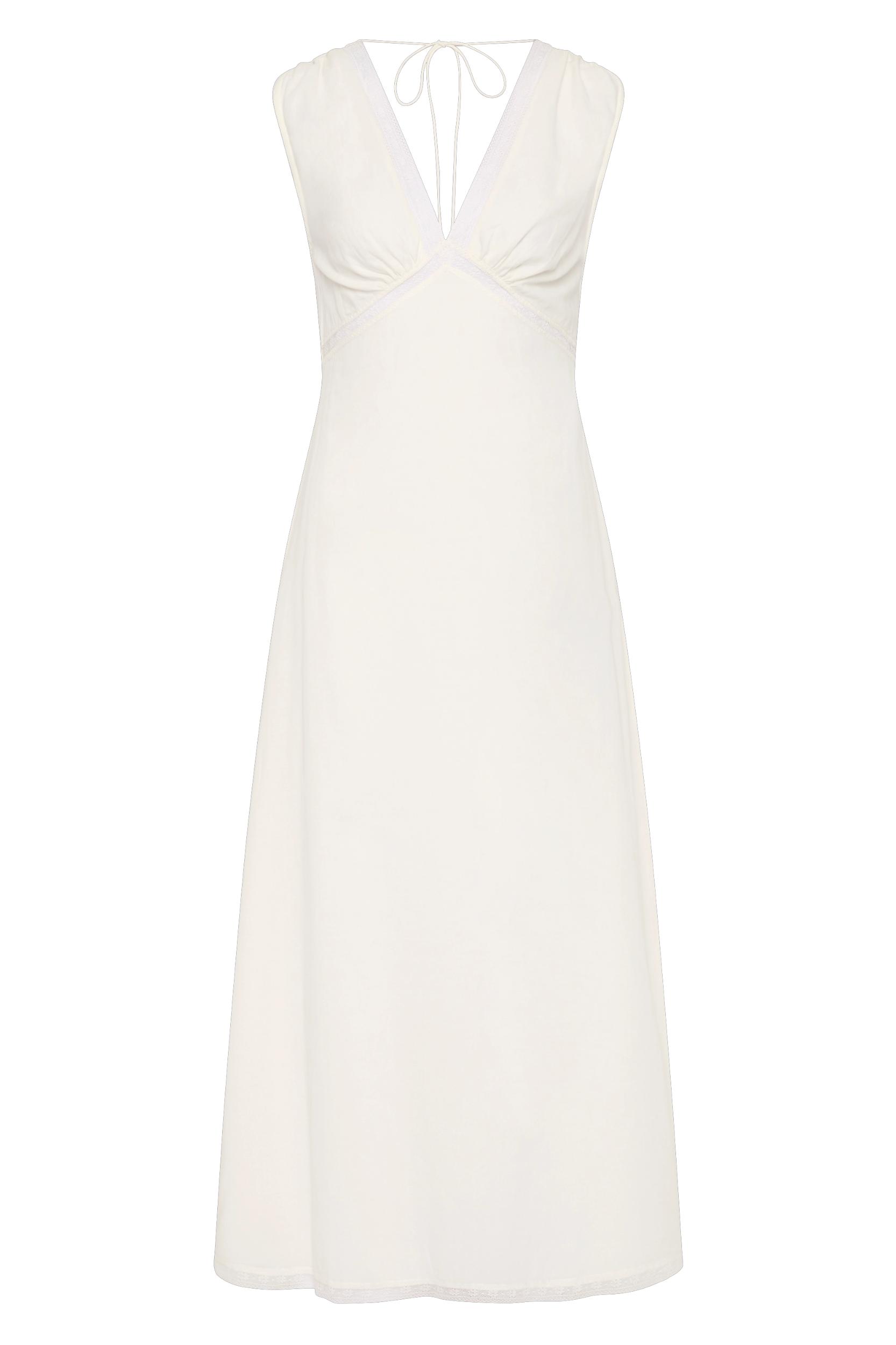 Denise Maxi Dress White - Final Sale Product Image