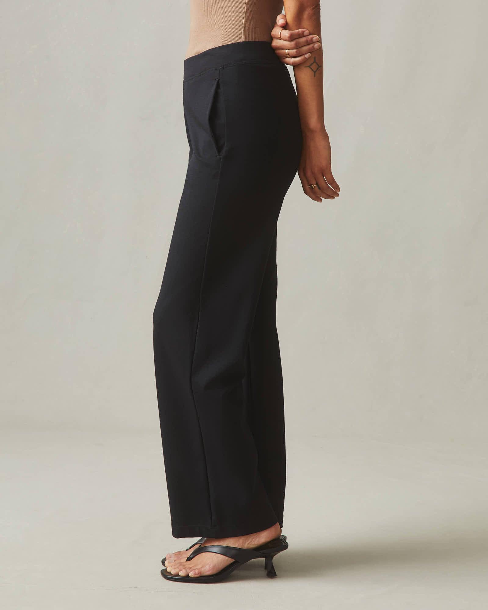 Ponte Straight Pant - Super Black Female Product Image