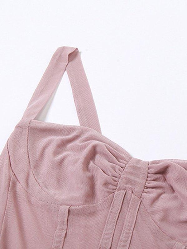 Sheer Mesh Corset Top Product Image