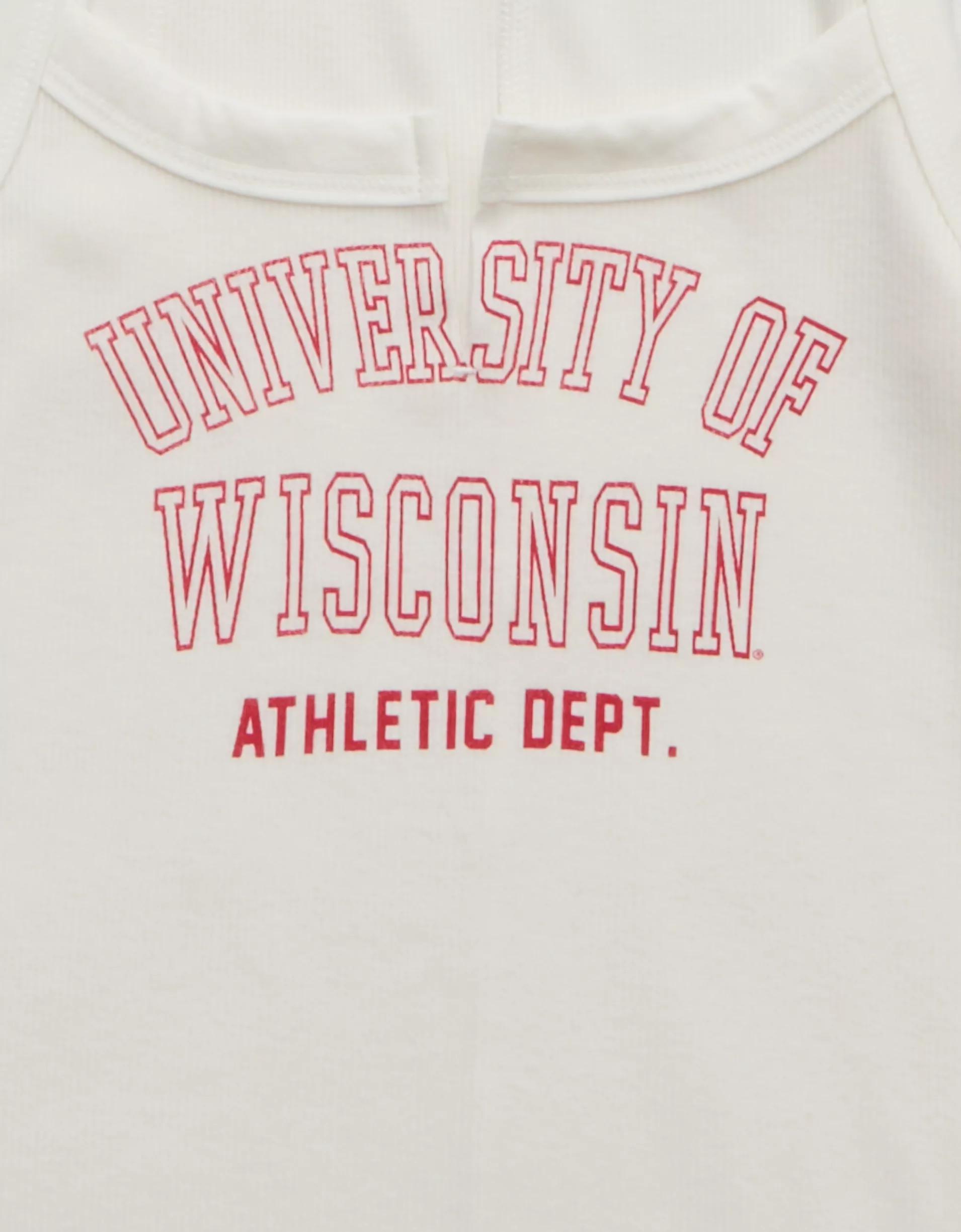 AE Wisconsin Badgers Graphic Notch Neck Tank Top Product Image