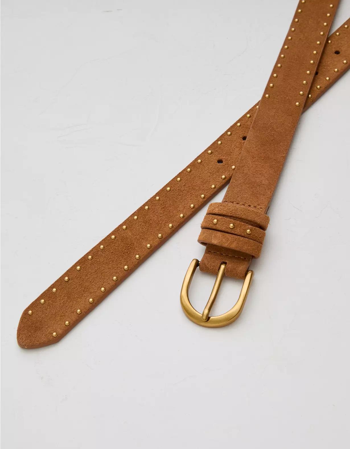 AE77 Premium Studded Suede Belt Product Image
