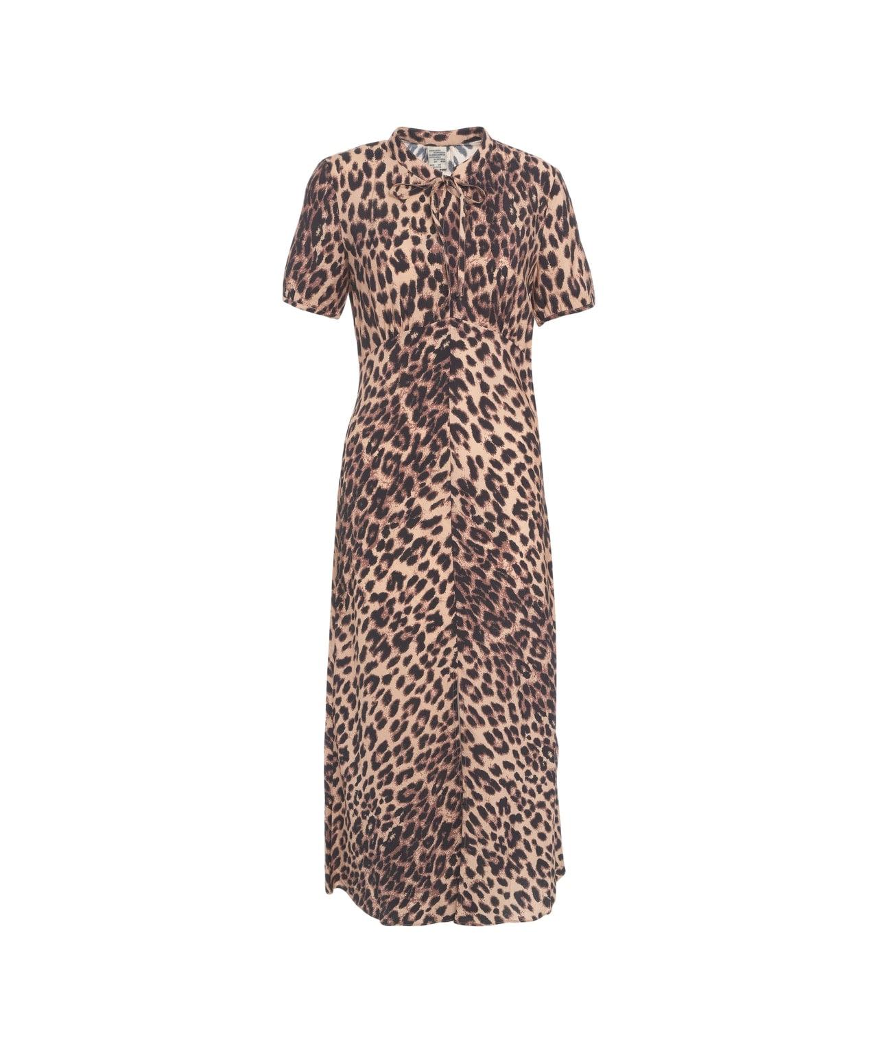 Midi dress with animal print 'Anneliek' Product Image