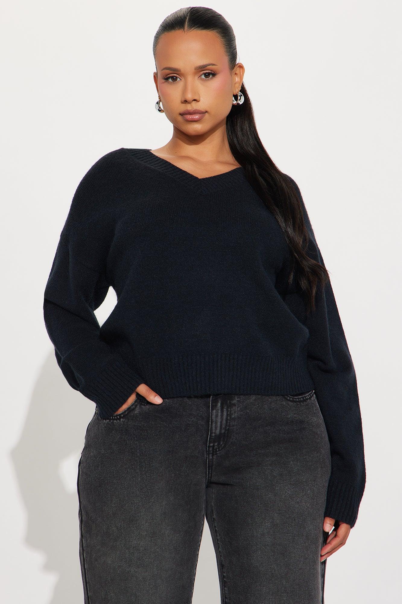 The Everyday Sweater - Black Female Product Image