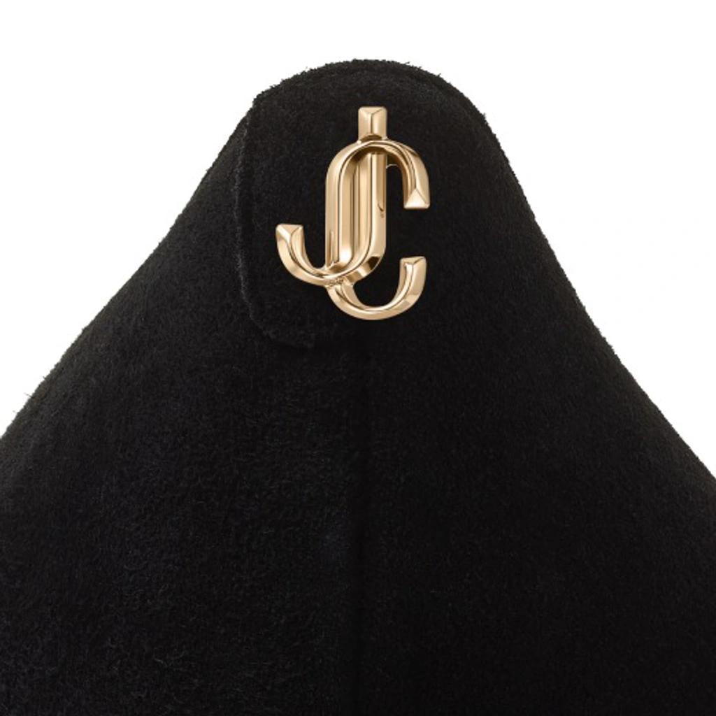 JIMMY CHOO Dark Brown Suede Pumps In Black Product Image