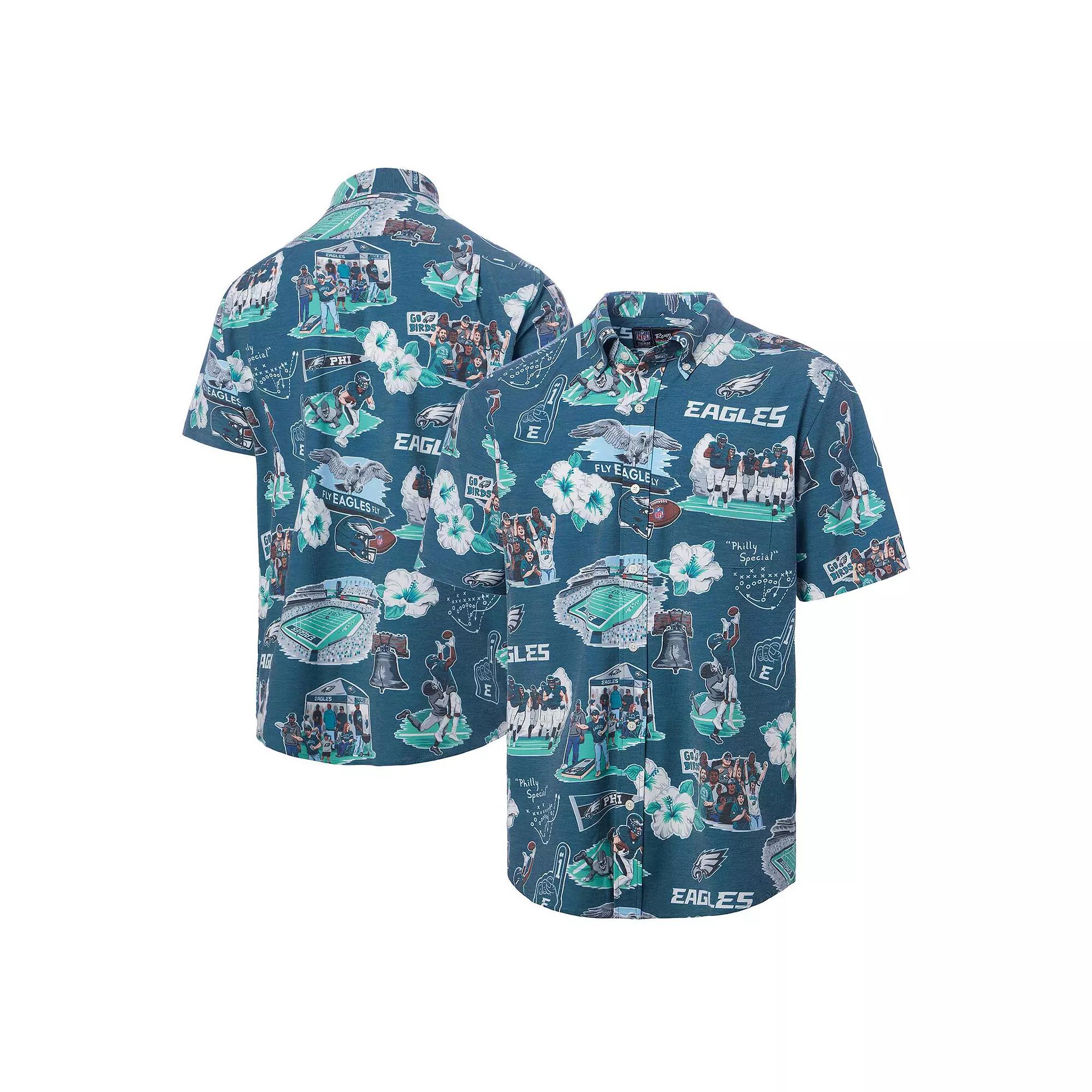Men's Reyn Spooner Kelly Green Philadelphia Eagles Scenic Button-Down Shirt,  Product Image