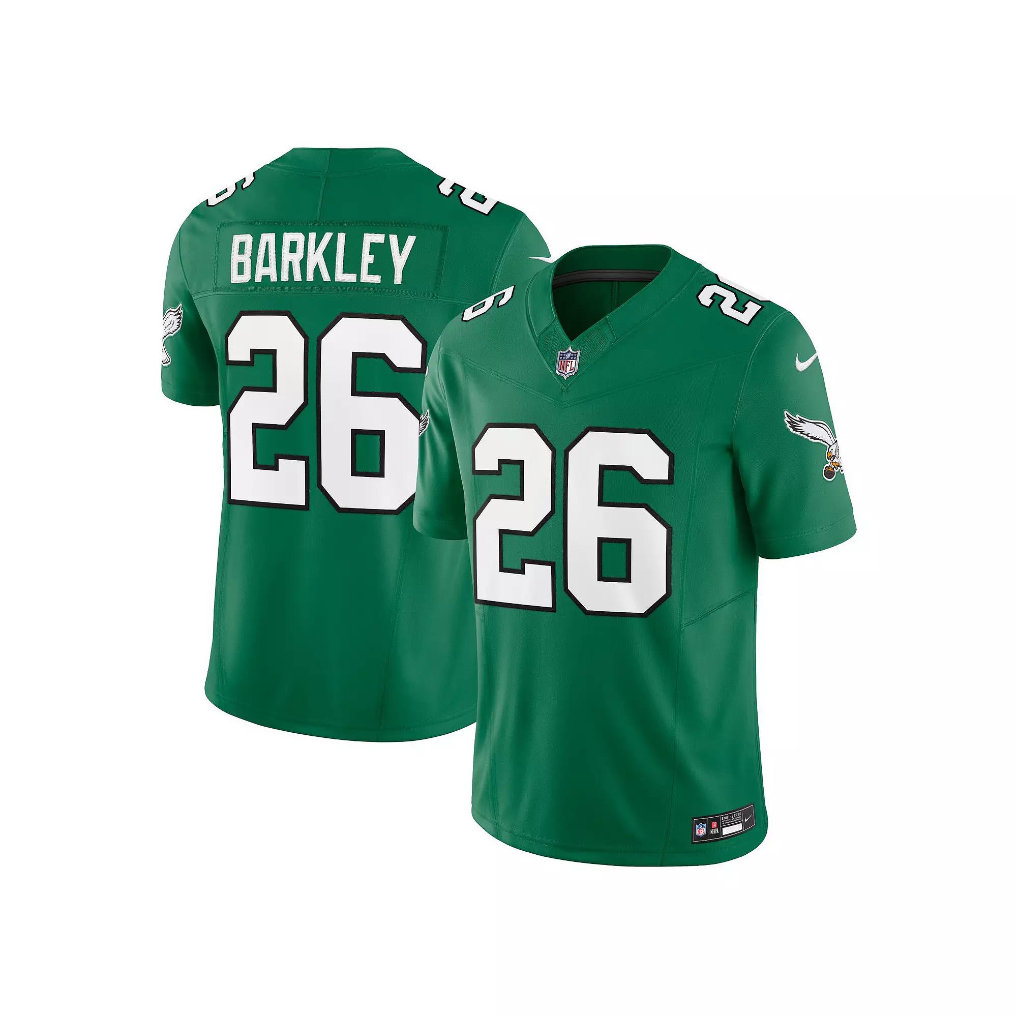 Men's Nike Saquon Barkley Kelly Green Philadelphia Eagles Alternate Vapor F.U.S.E. Limited Jersey,  Product Image