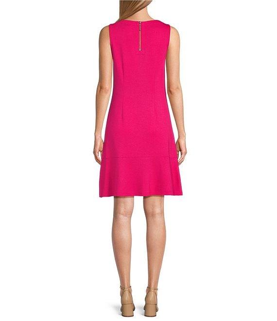 Tommy Bahama Darcy Solid Crew Neck Sleeveless Sheath Dress Product Image