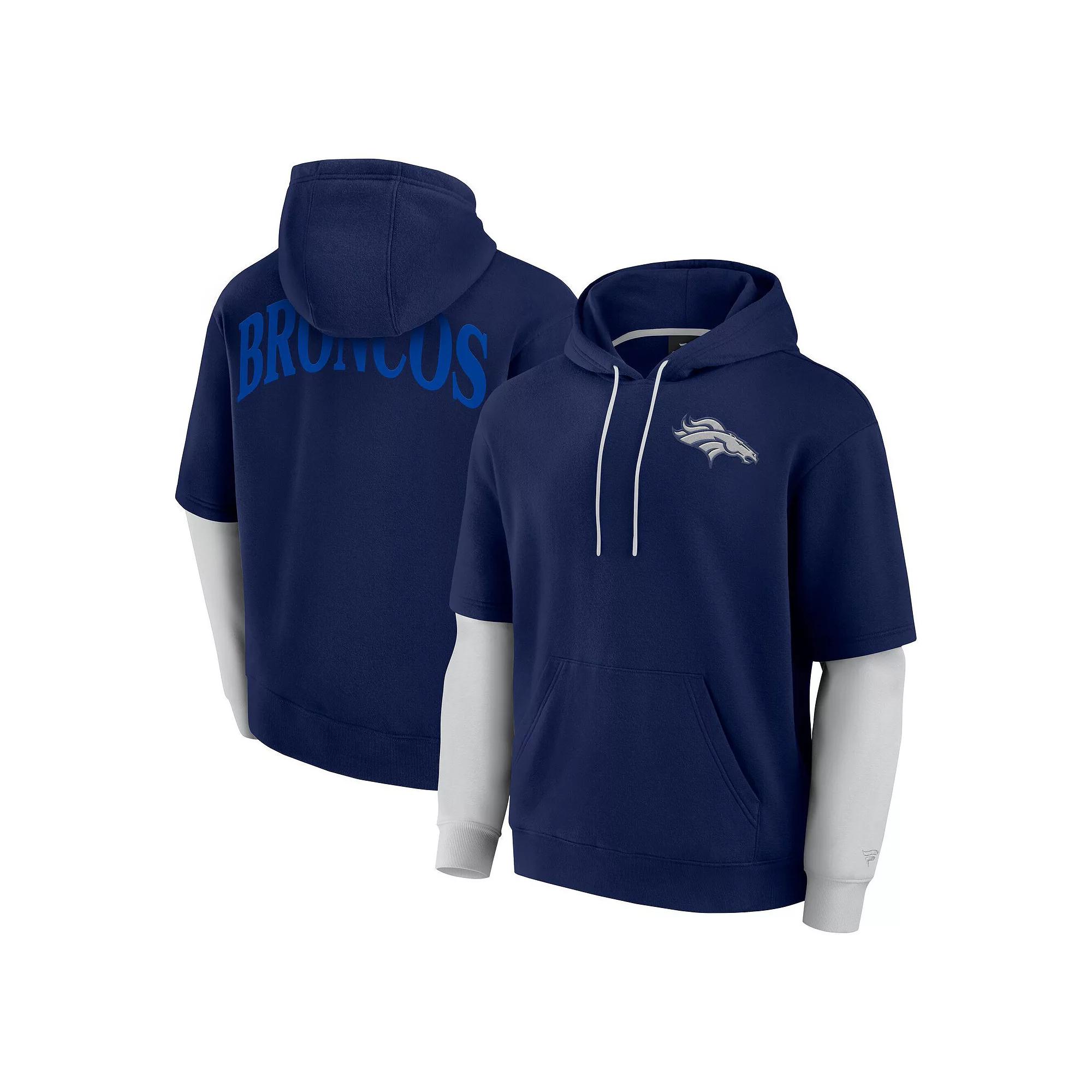 Unisex Fanatics Navy Chicago Bears Sleek Elements Pullover Hoodie, Adult Unisex,  Product Image