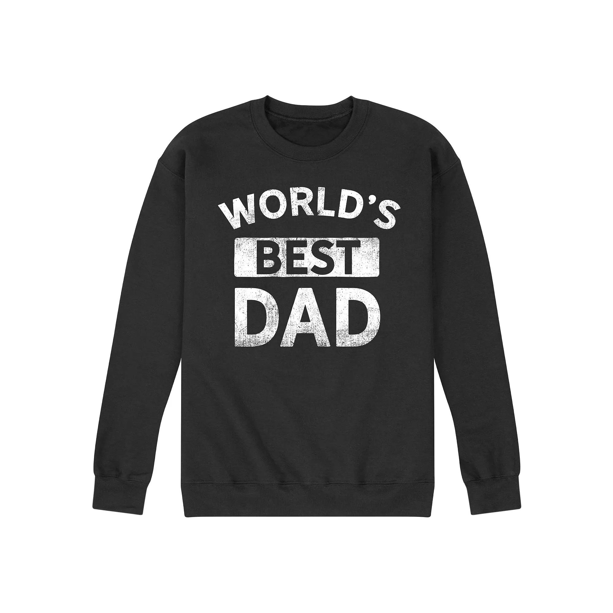 Men's Worlds Best Dad Fleece Sweatshirt,  Product Image