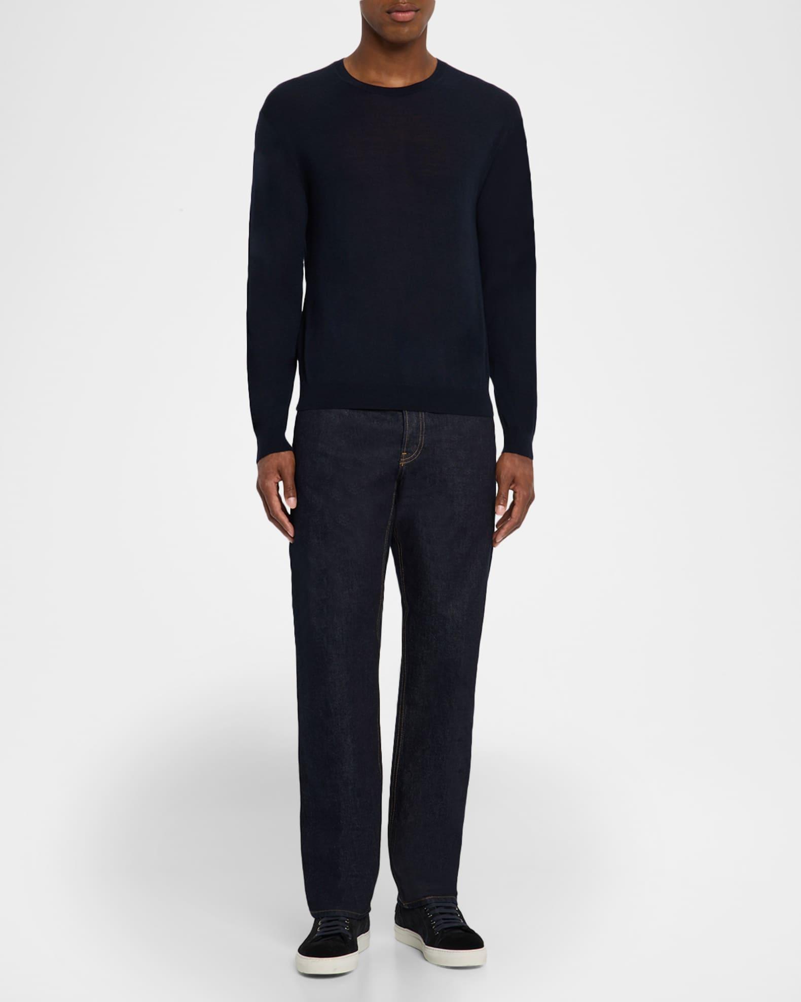 Men's Superfine Wool and Cashmere Crewneck Sweater Product Image